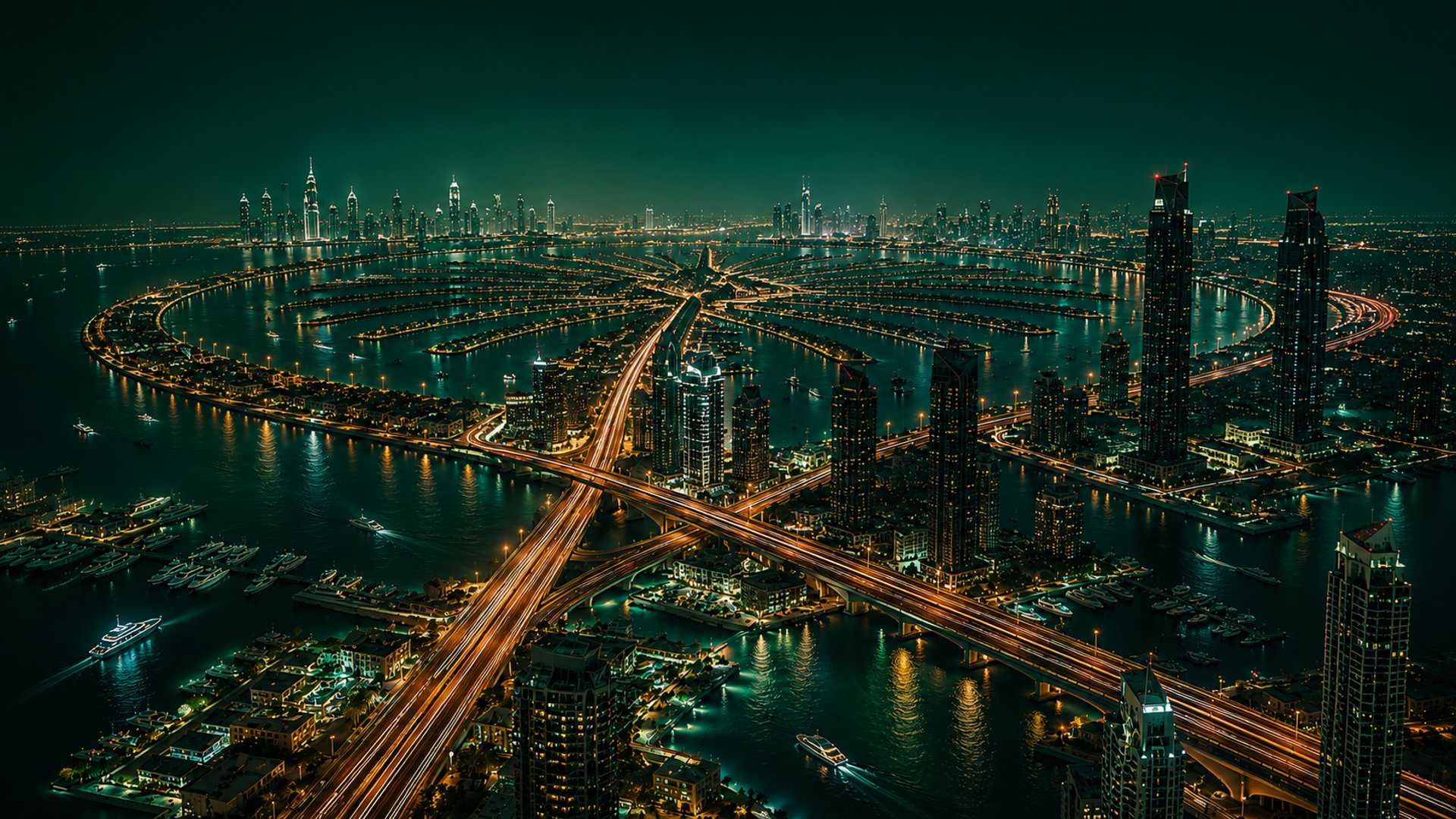 aerial photography of concrete buildings on the middle of the sea