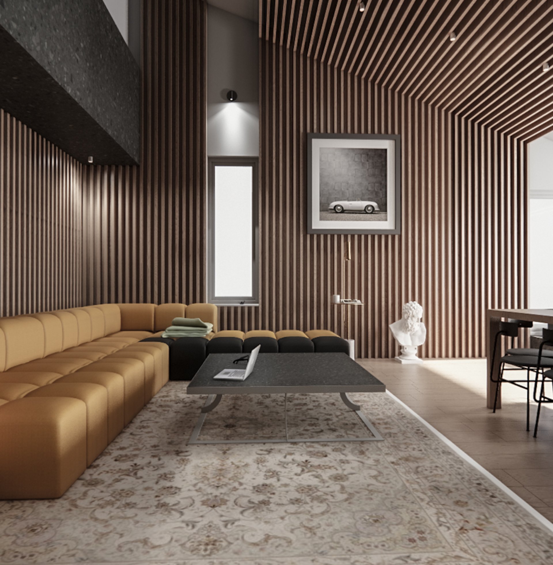 black blue and yellow textile