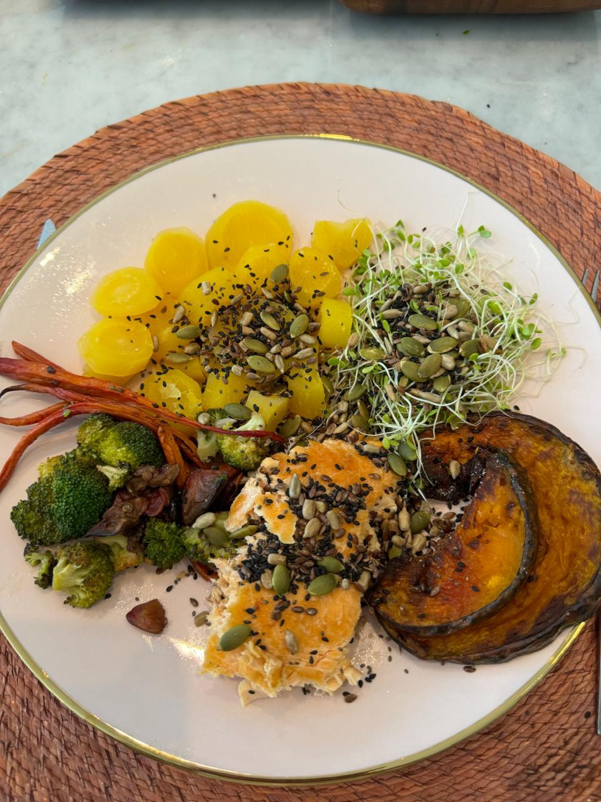 an abstract photo of a curved building with a blue sky in the background