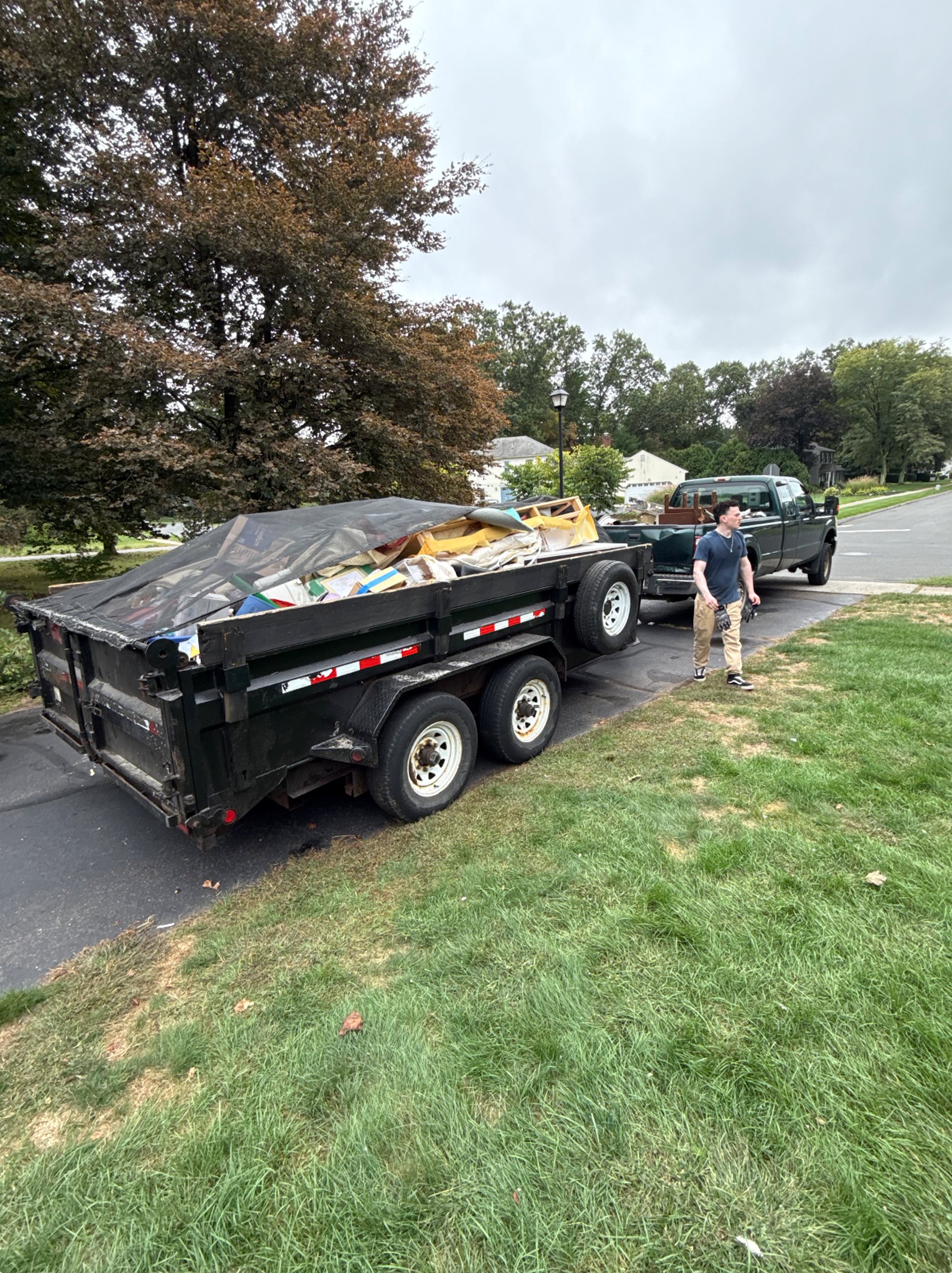 Garage cleanout in Thompsonville CT clearing storage and clutter