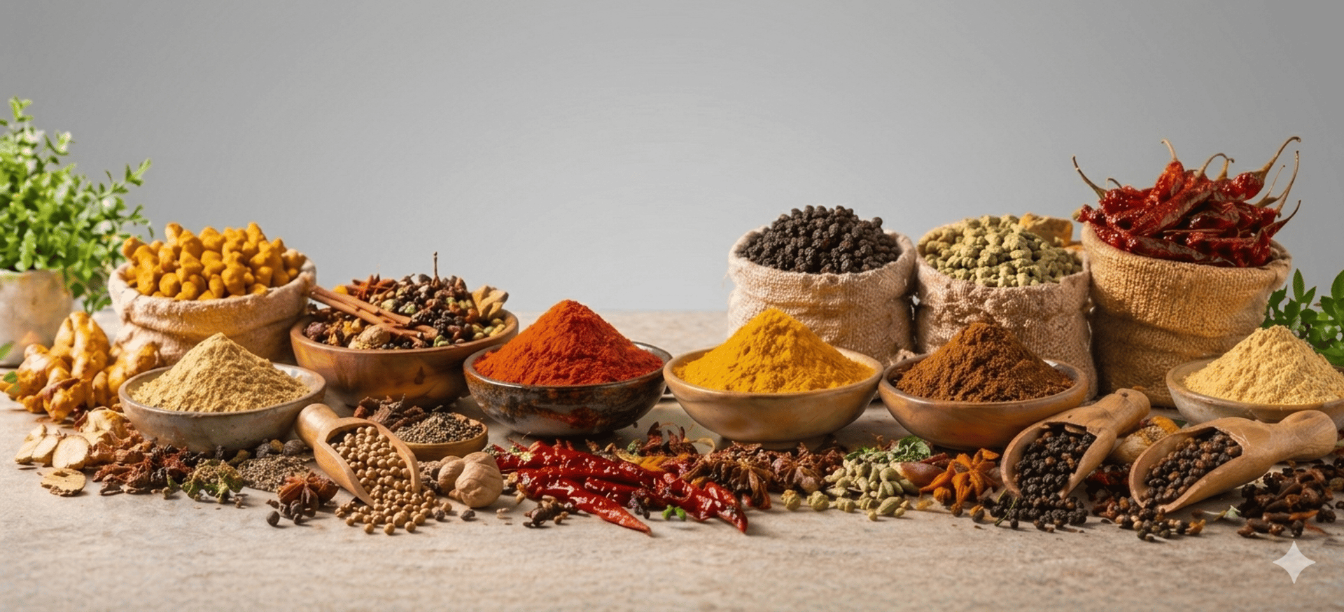 Authentic Indian spice blends and masalas for international wholesale export