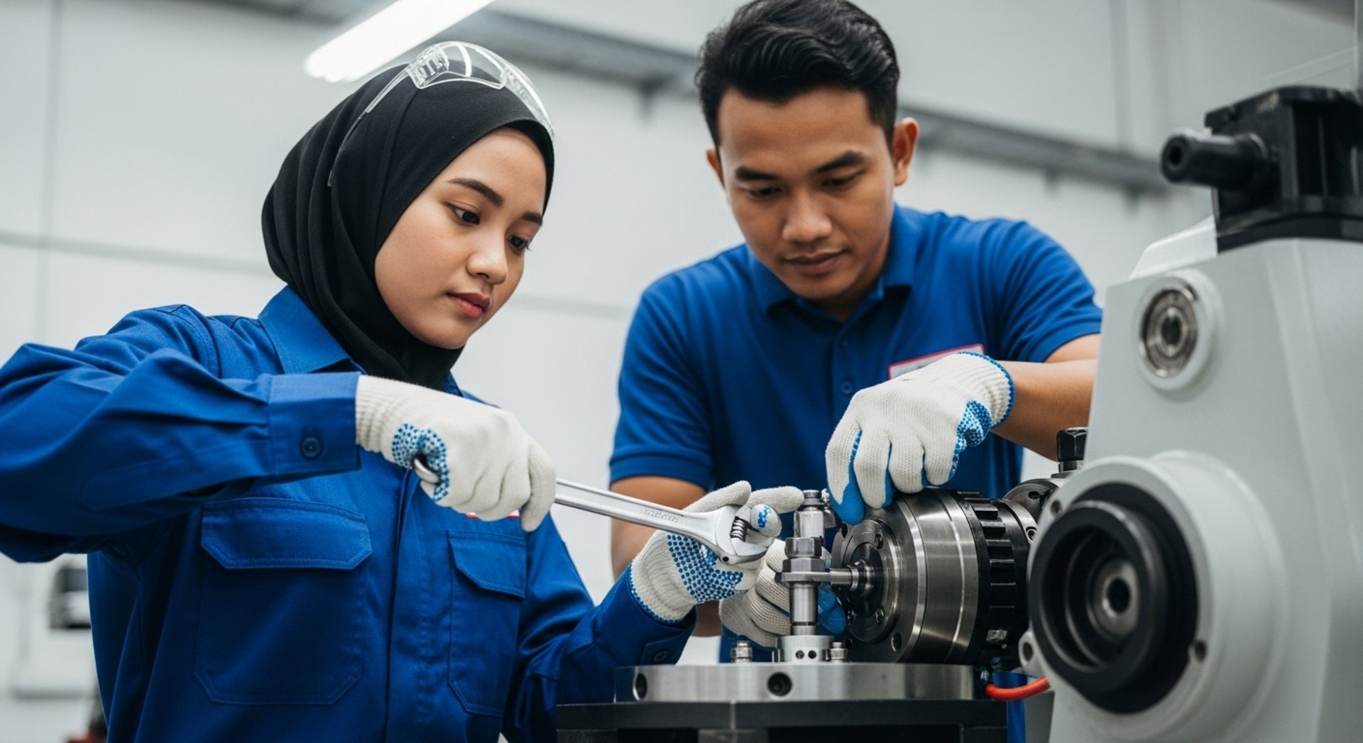 an abstract photo of a curved building with a blue sky in the background