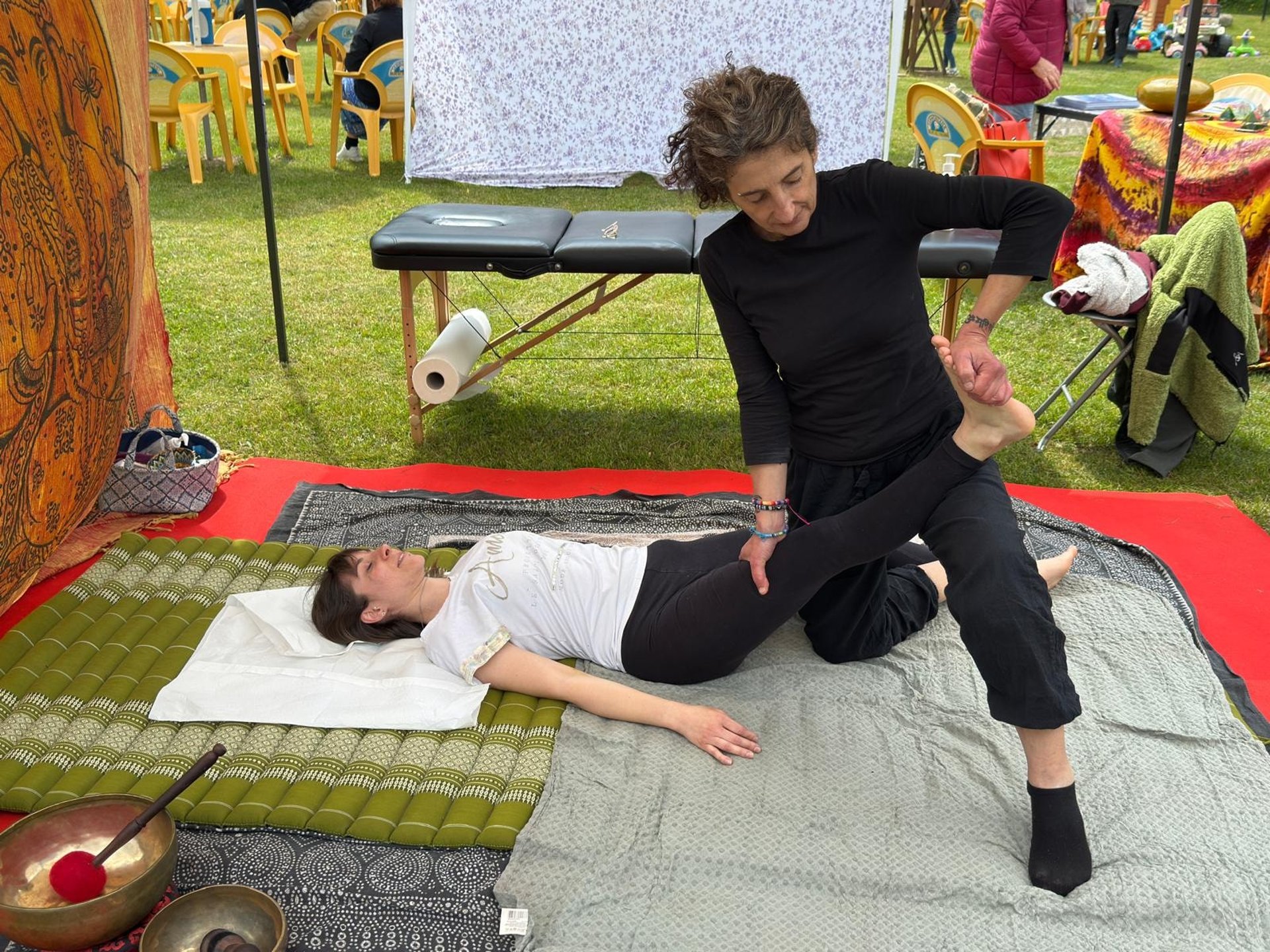 topless woman lying on bed