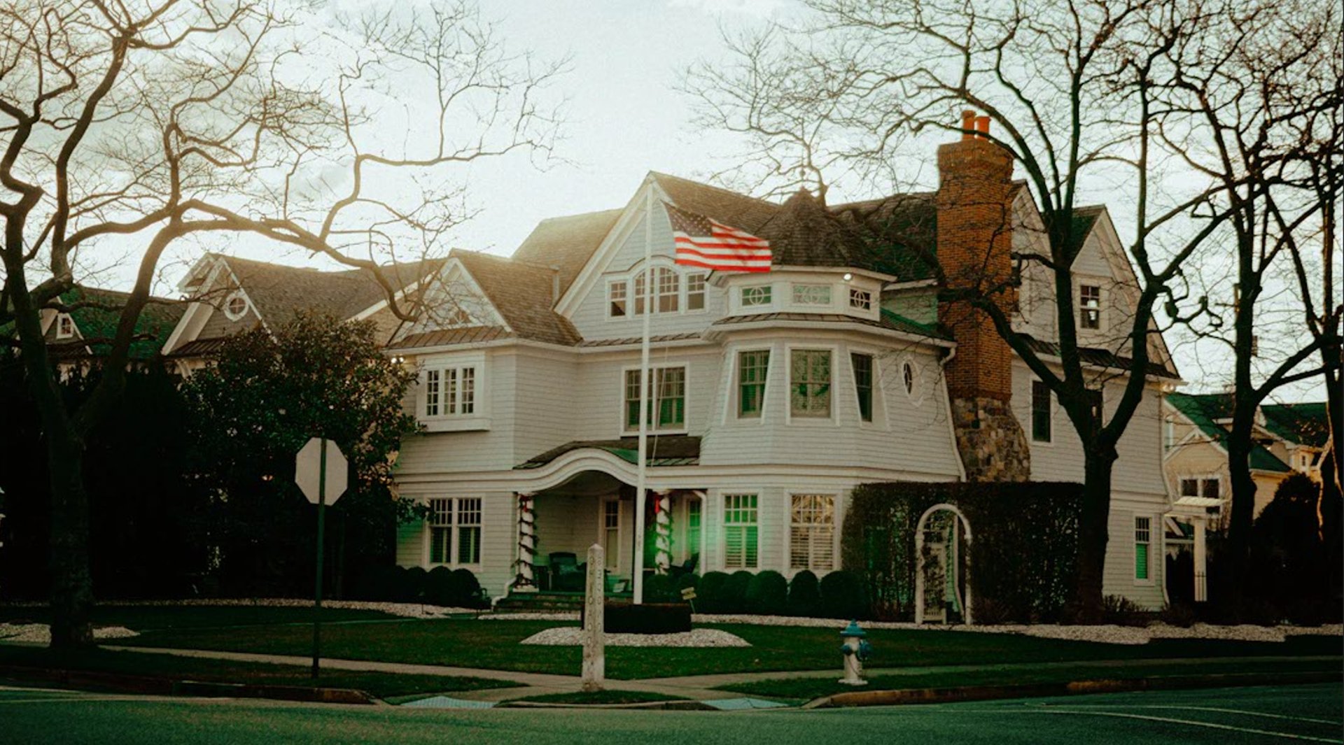 white and brown concrete house