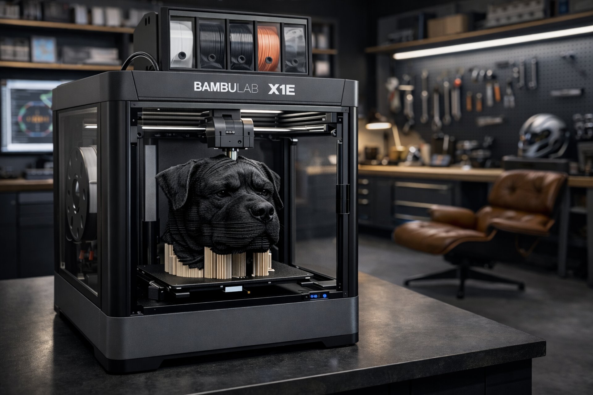 black and brown leather padded tub sofa