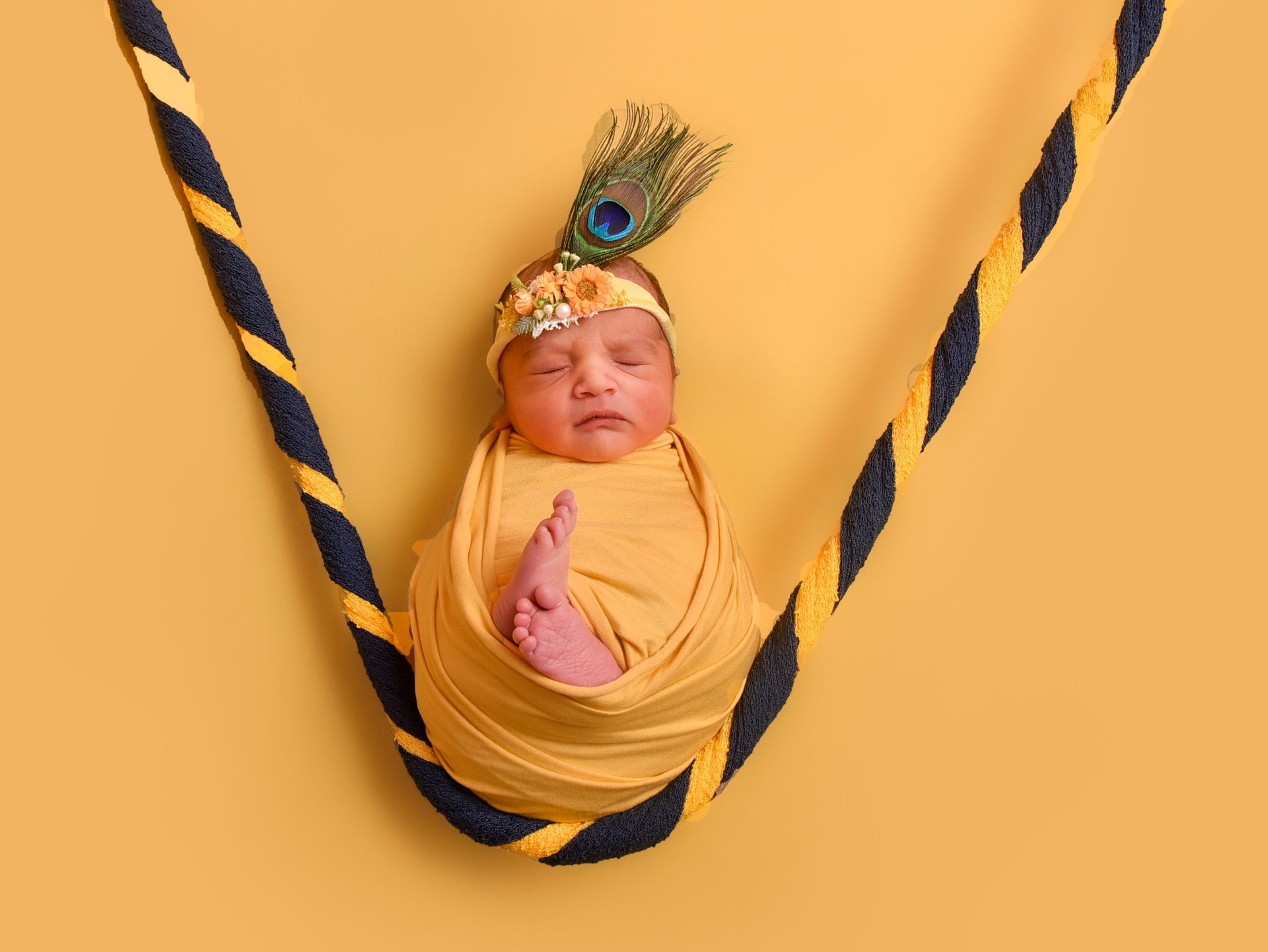black blue and yellow textile