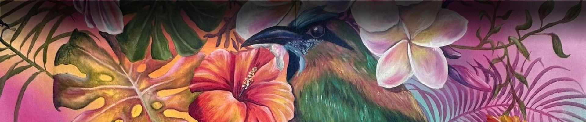 an abstract photo of a curved building with a blue sky in the background