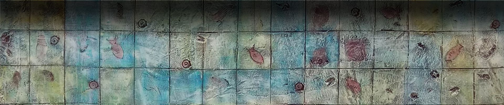 an abstract photo of a curved building with a blue sky in the background