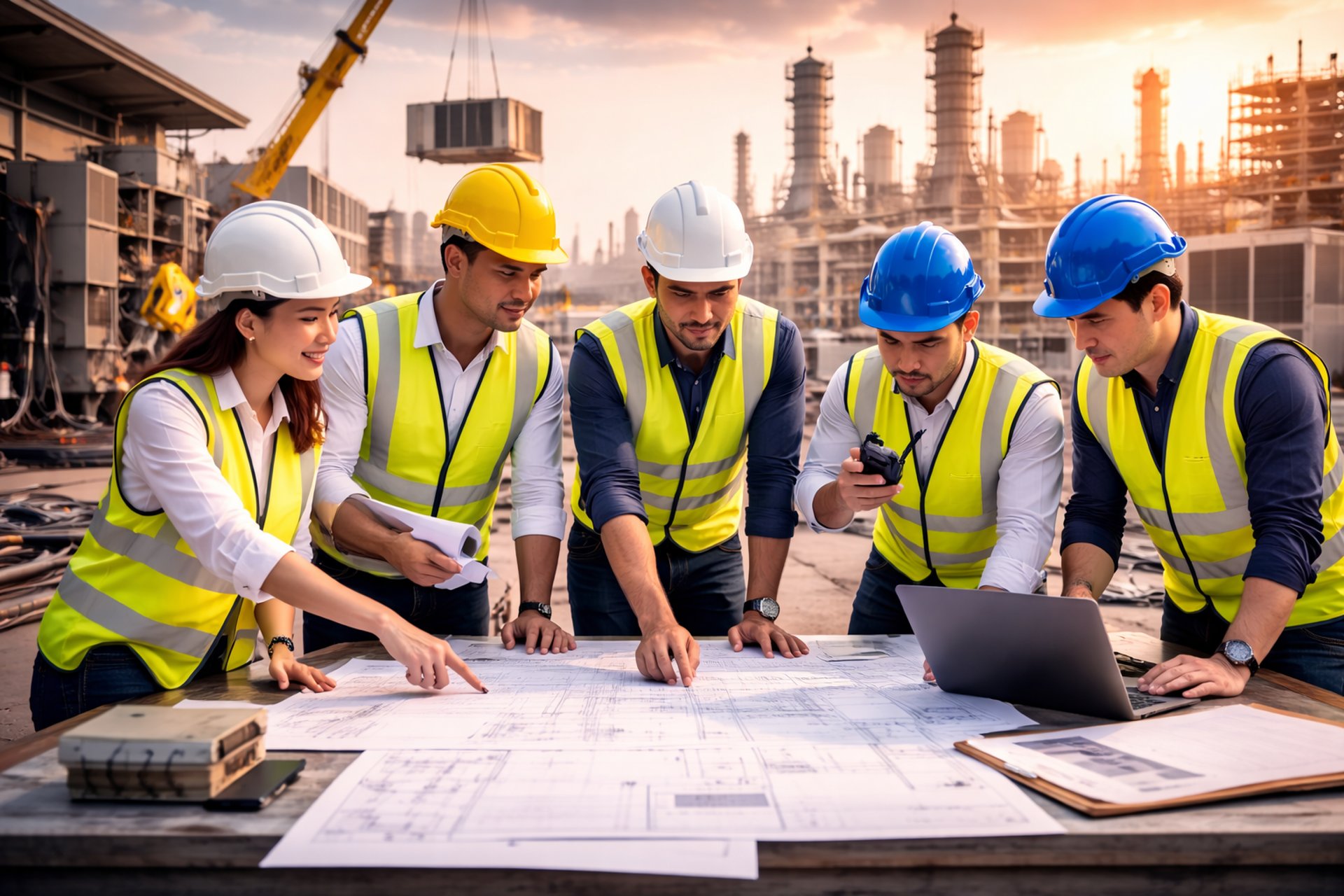 an abstract photo of a curved building with a blue sky in the background