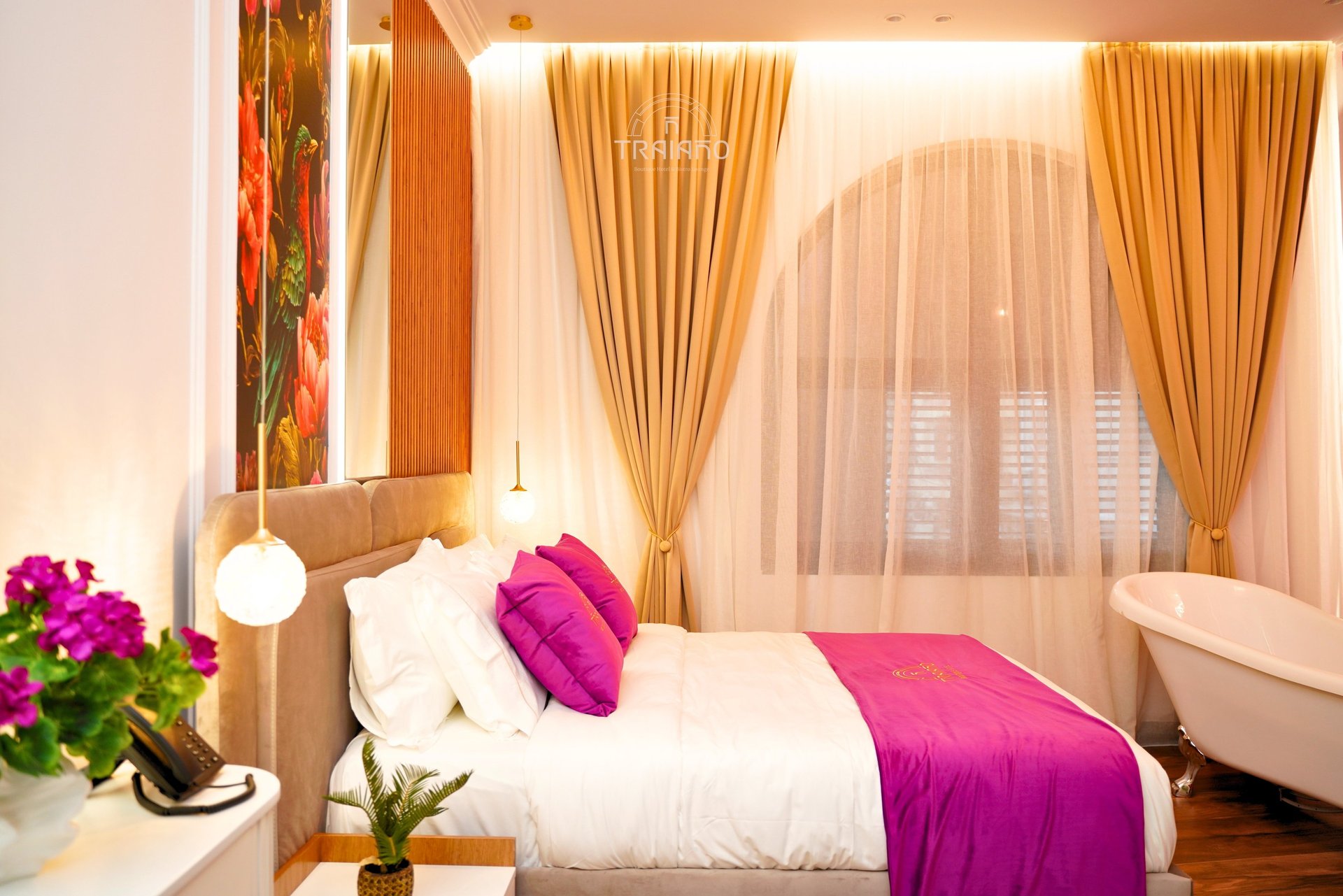 an abstract photo of a curved building with a blue sky in the background