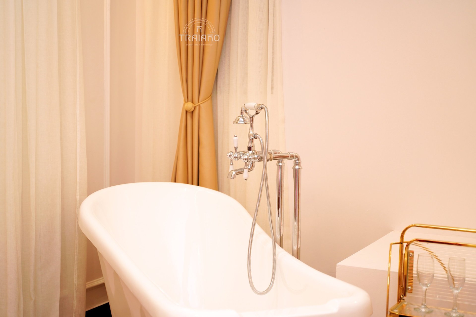 an abstract photo of a curved building with a blue sky in the background