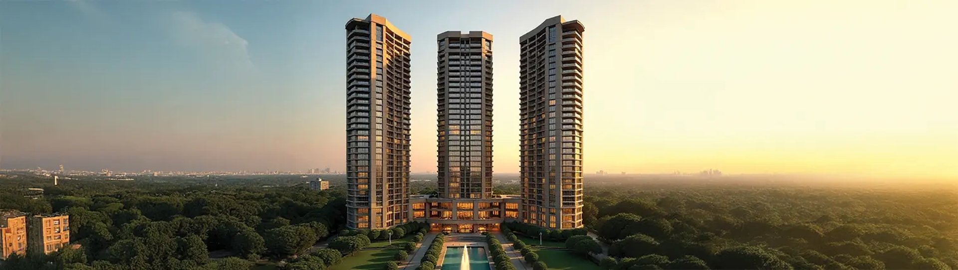 an abstract photo of a curved building with a blue sky in the background