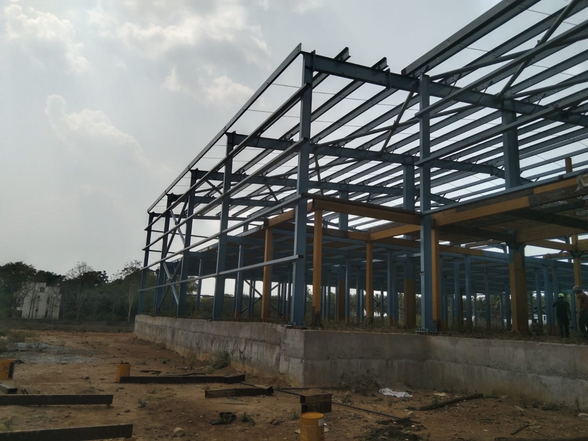 white metal frame during daytime