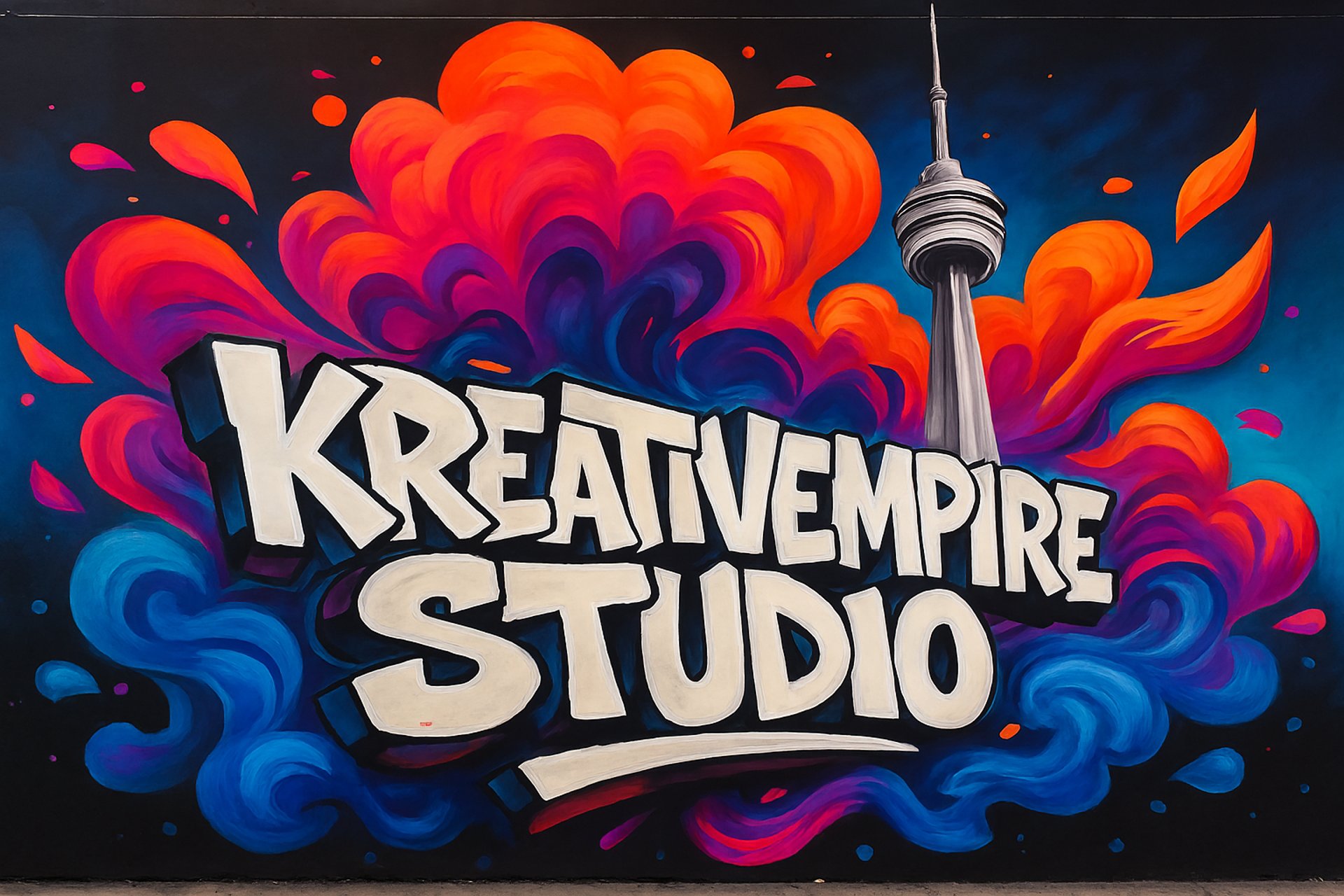 an abstract photo of a curved building with a blue sky in the background