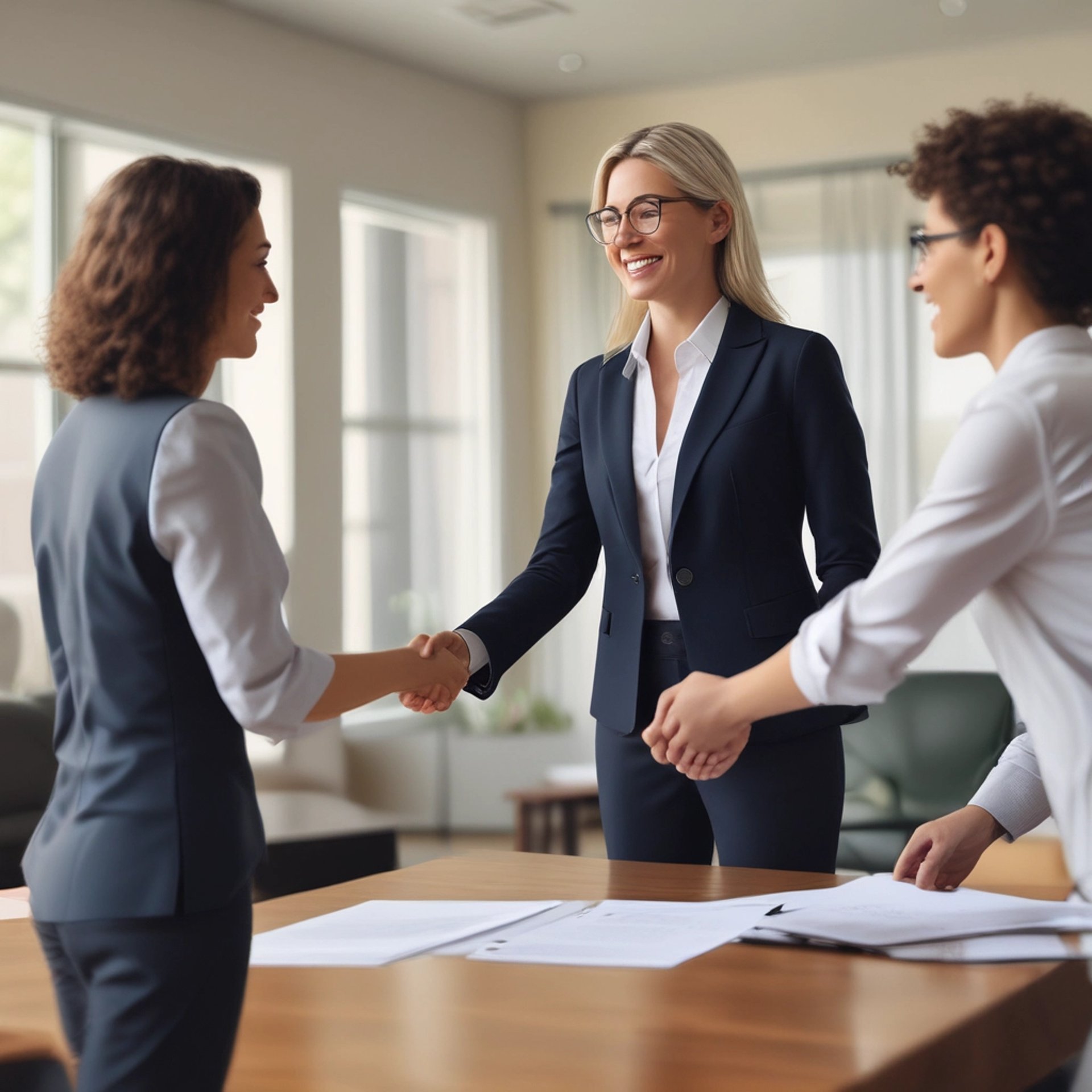 an abstract photo of a curved building with a blue sky in the background