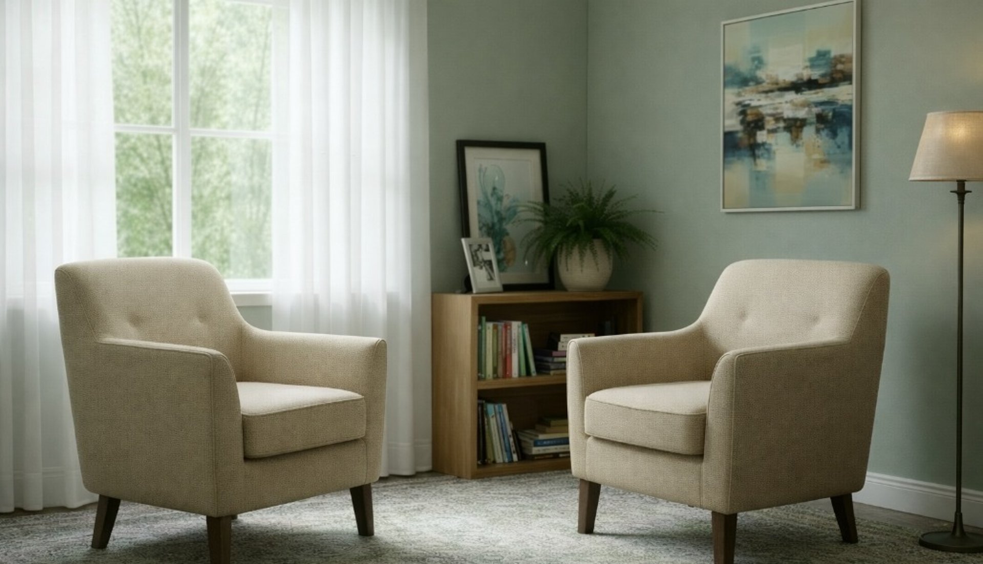 Picture of a psychotherapy consulting room