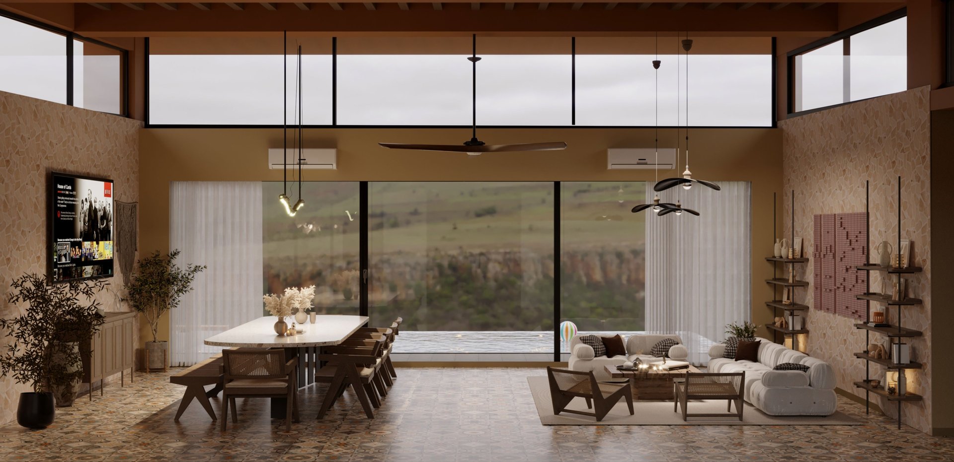 black blue and yellow textile