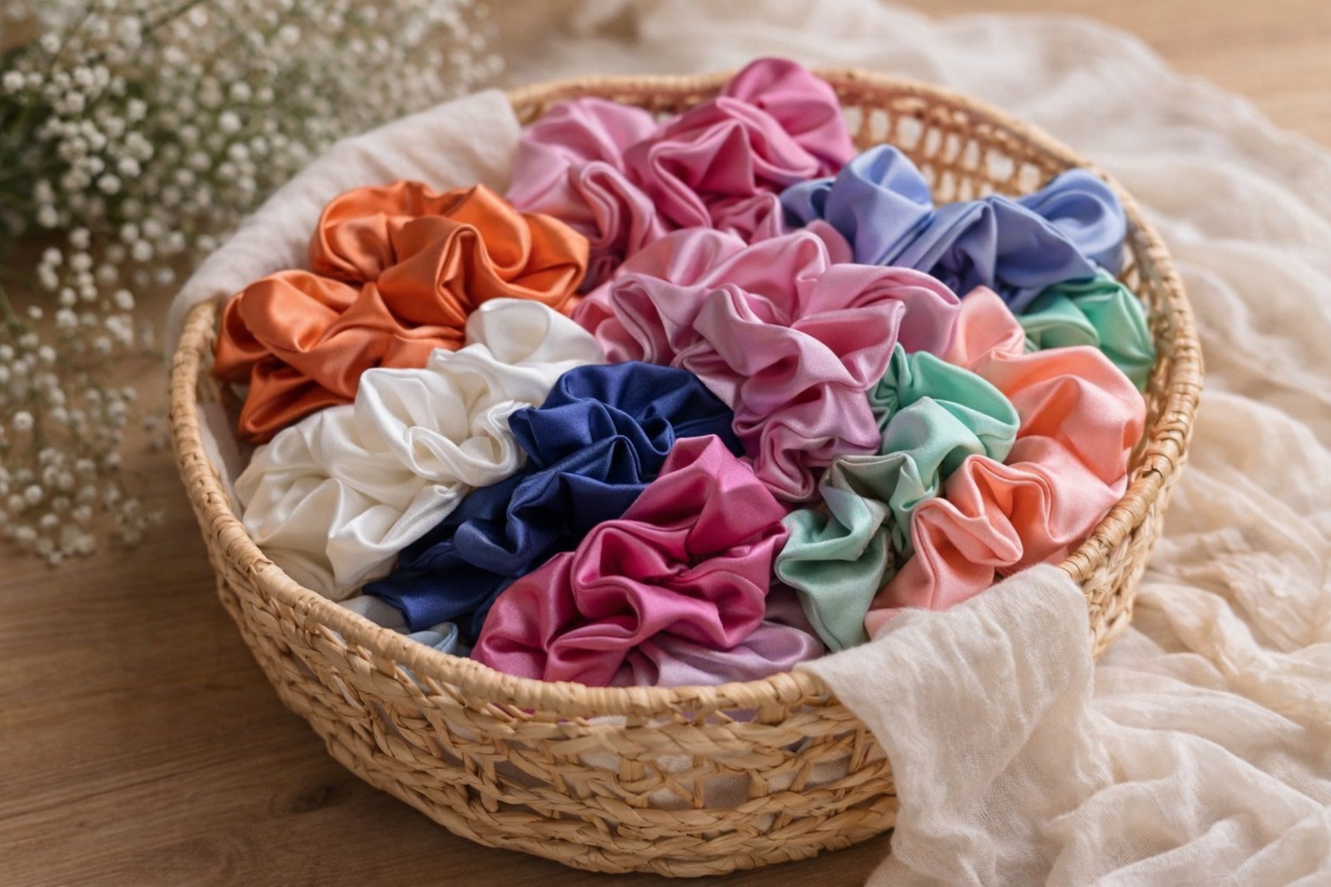 woman holding dried flower