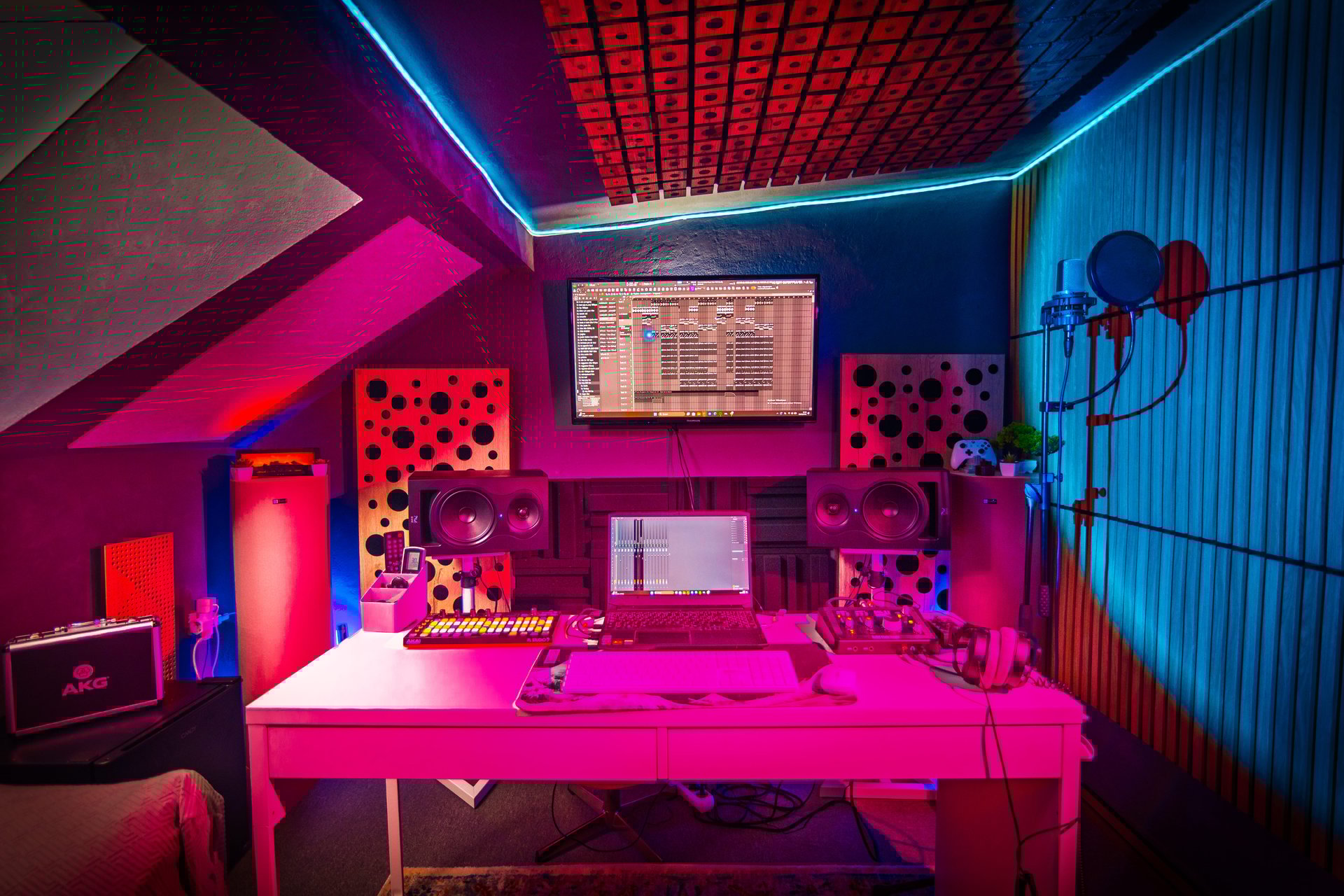 person wearing grey knit sweater