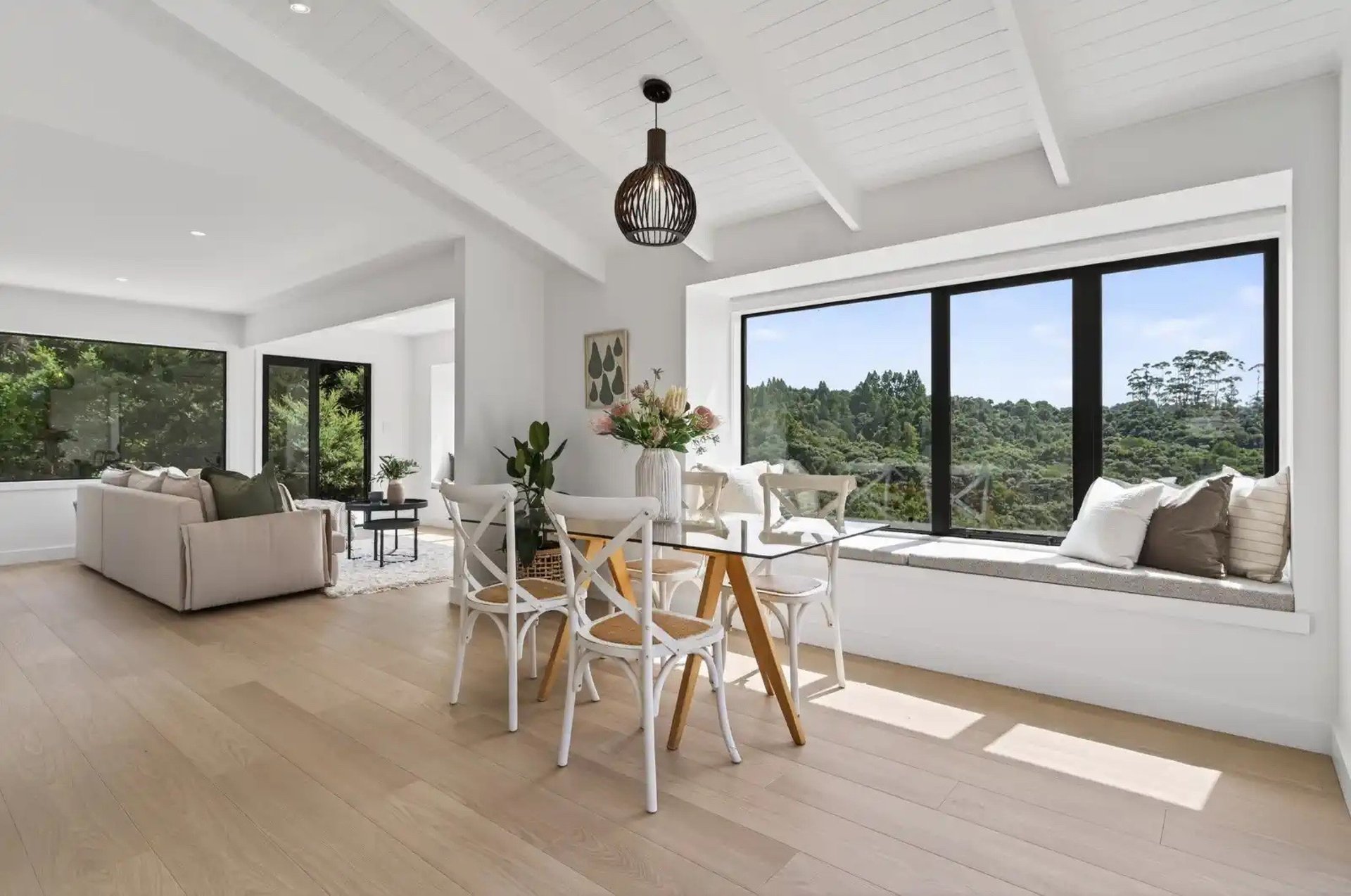 Kaiwaka Mangawhai Road home renovation - open plan living - CHR Builders