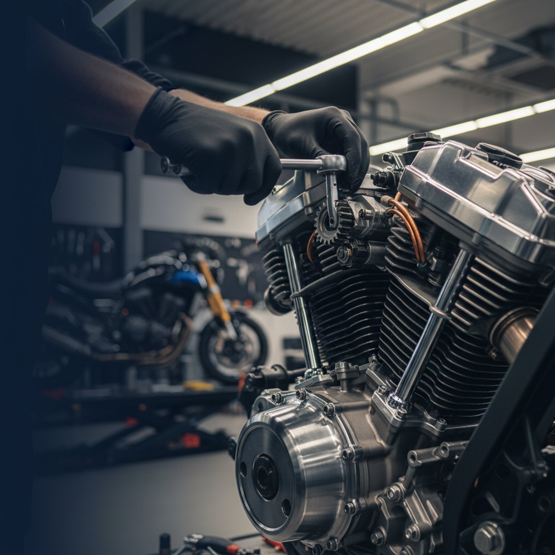 motor de motocicleta