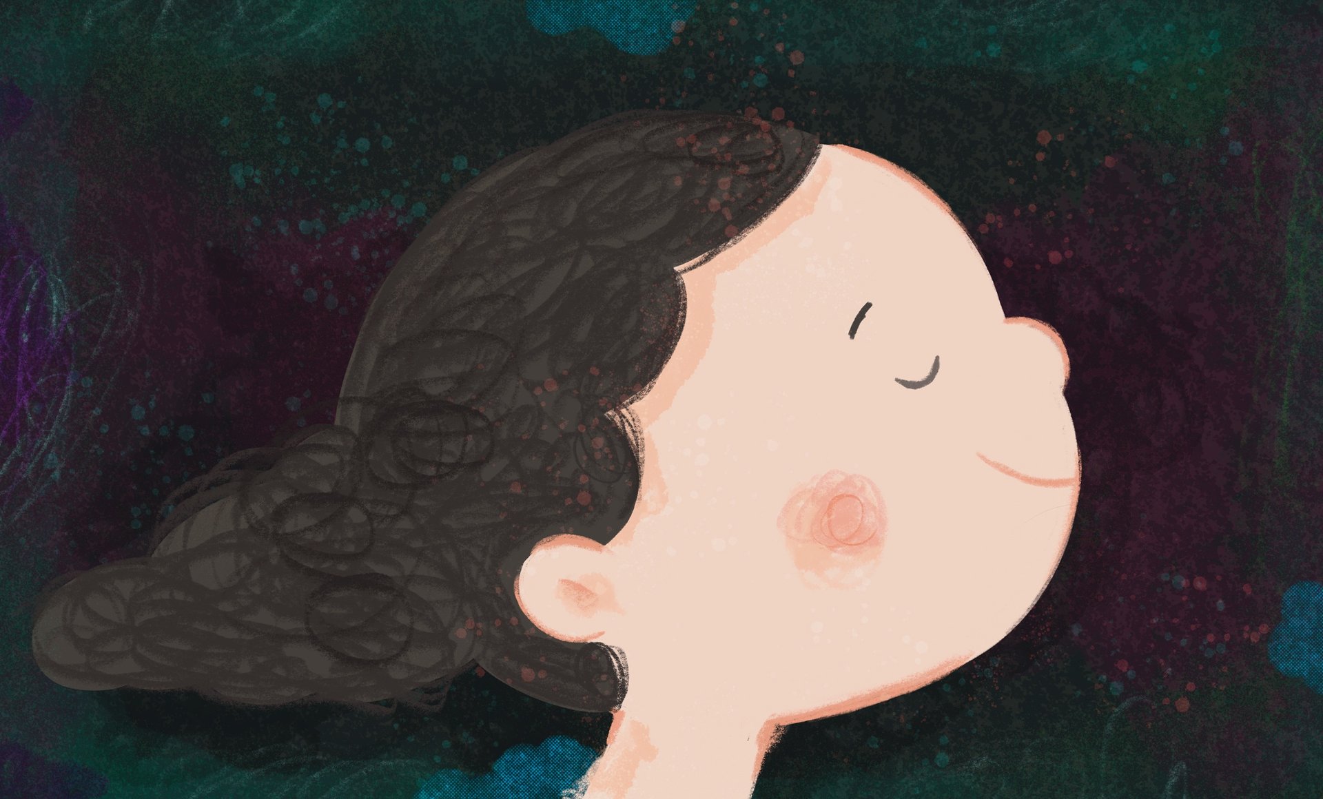 an abstract photo of a curved building with a blue sky in the background