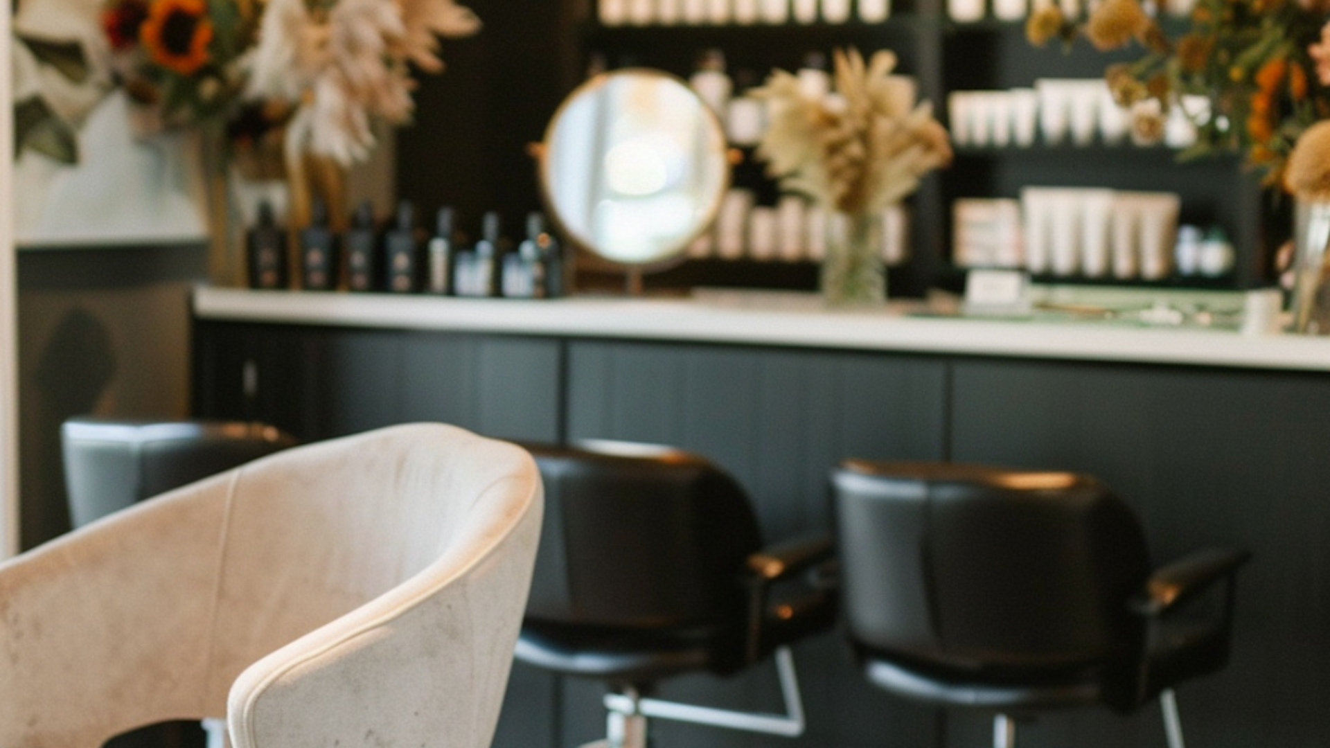 woman holding dried flower