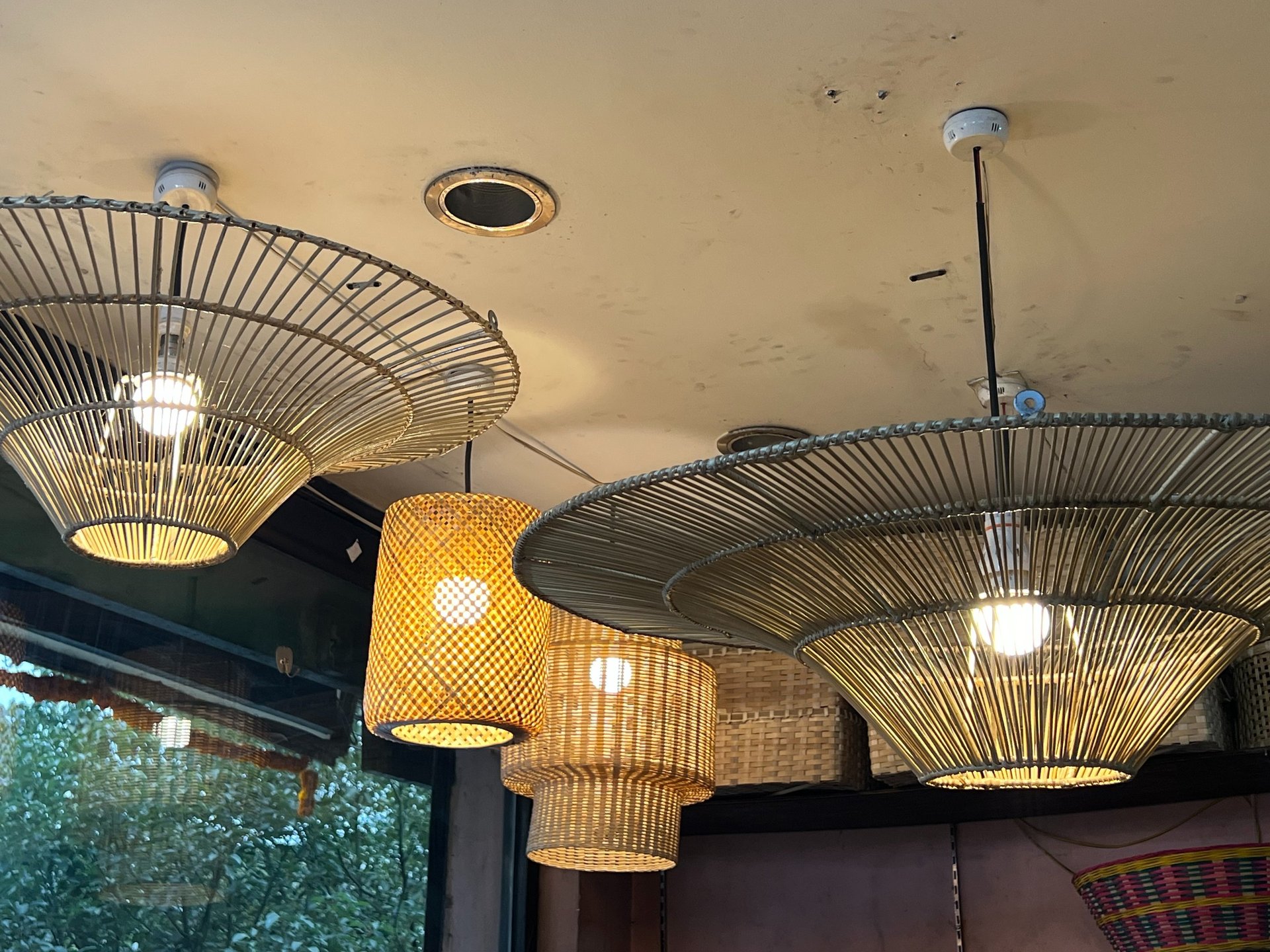 black blue and yellow textile