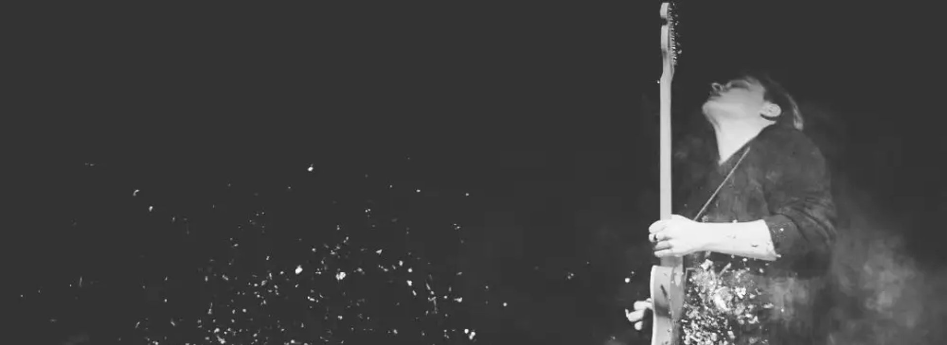 Lead singer of Mosaic performing soulful Americana vocals at a wedding in Devon