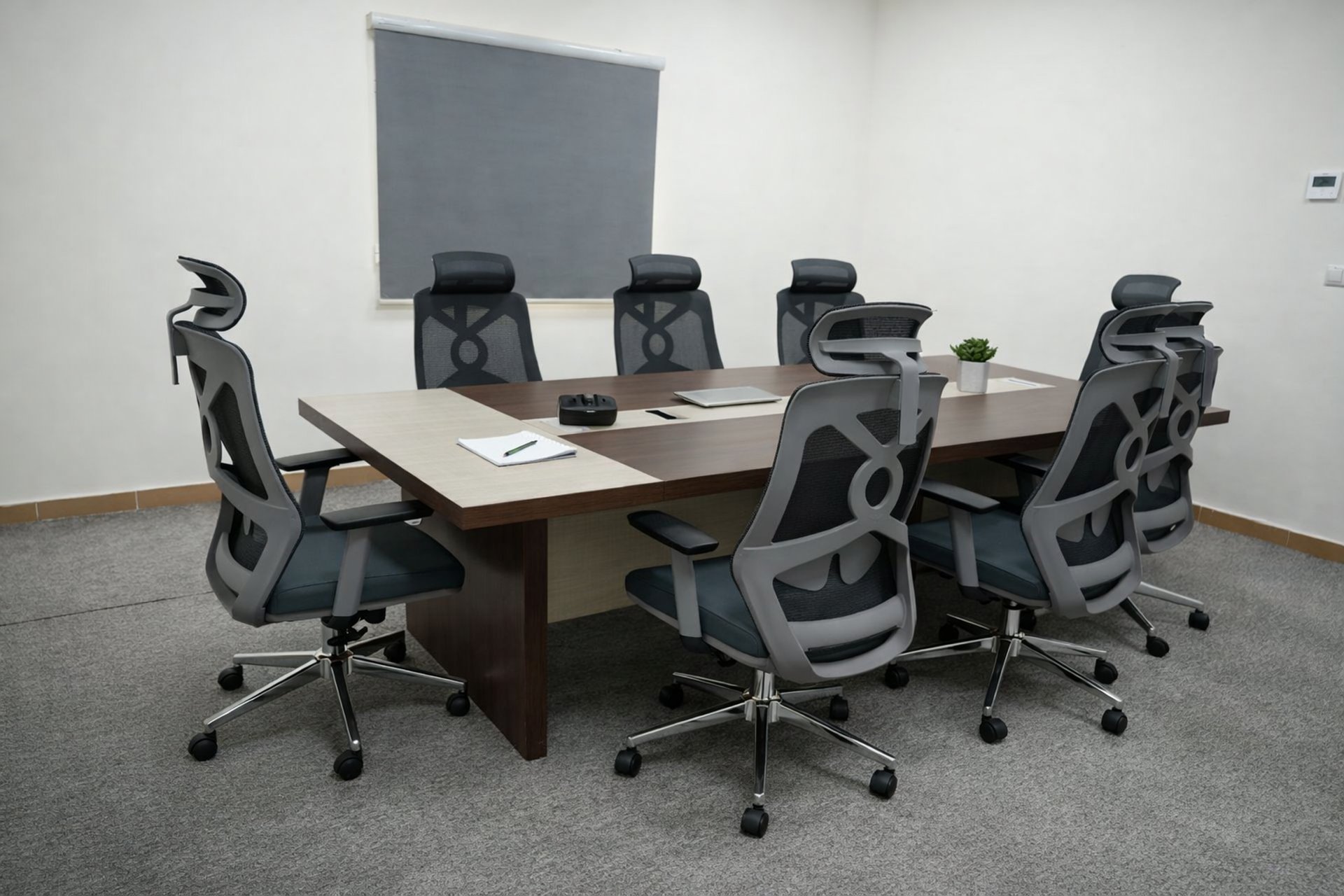 an abstract photo of a curved building with a blue sky in the background