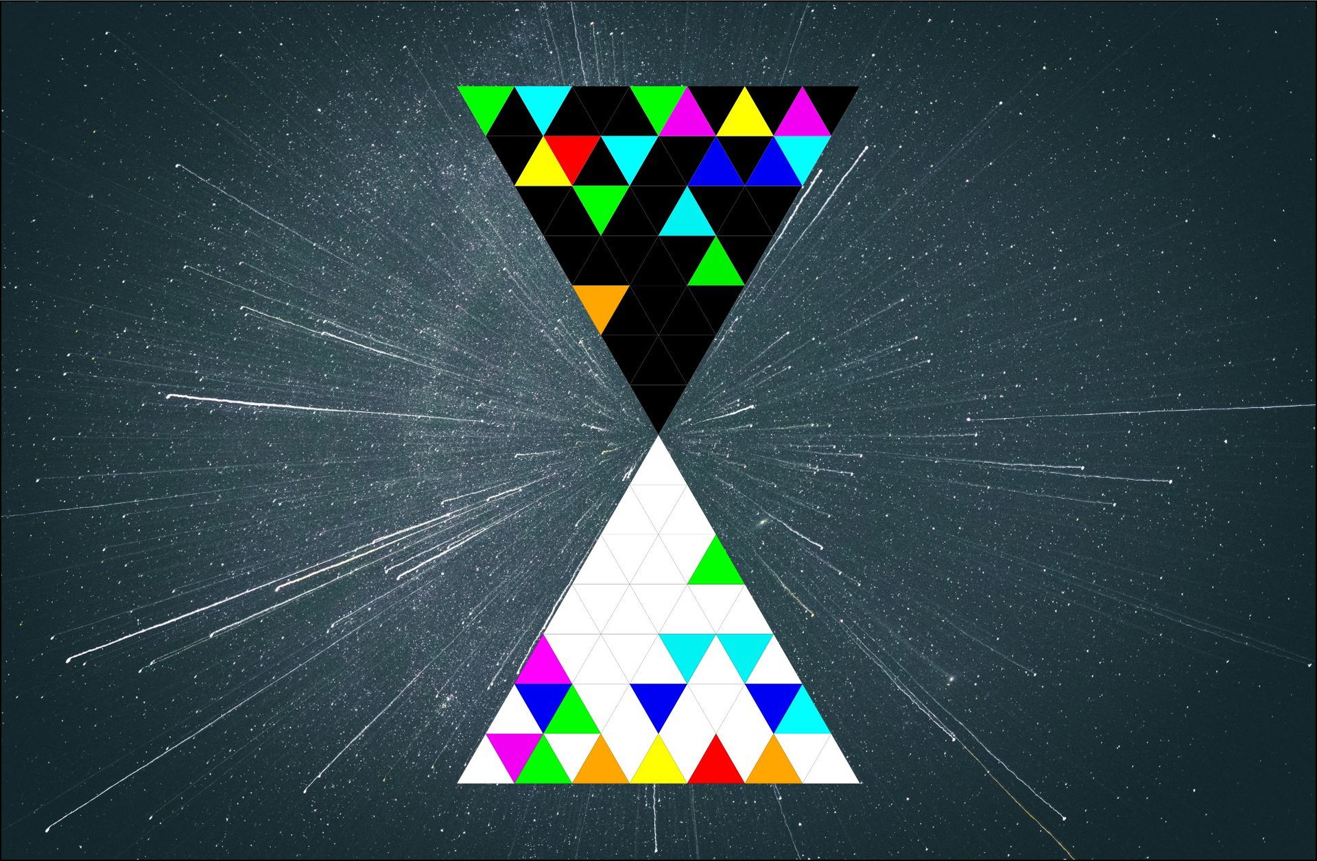 an abstract photo of a curved building with a blue sky in the background