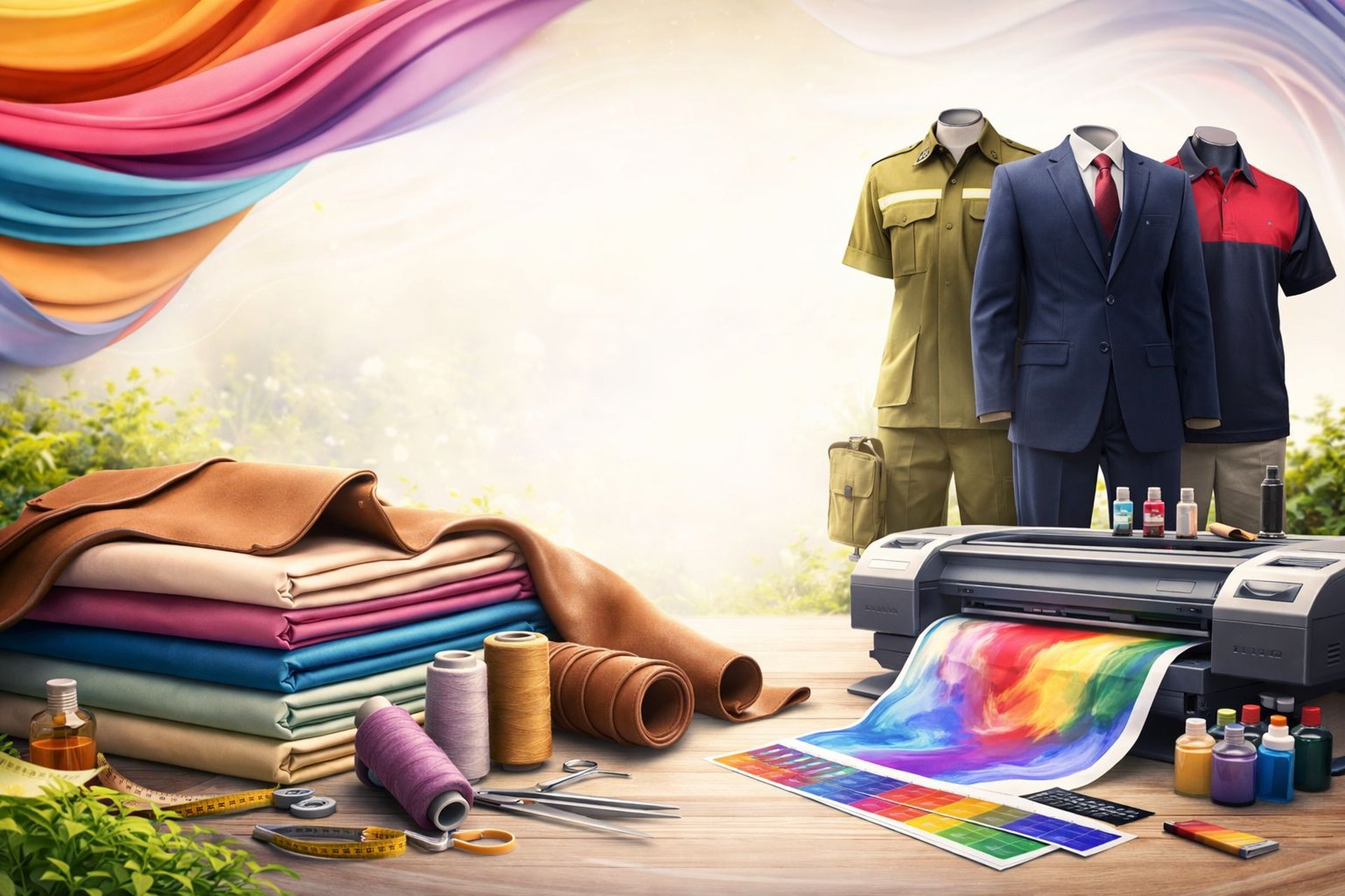 pile of multi colored textiles