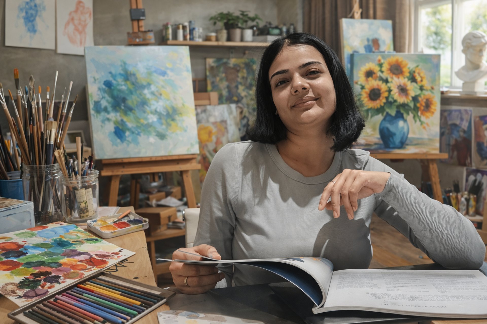woman wearing yellow long-sleeved dress under white clouds and blue sky during daytime