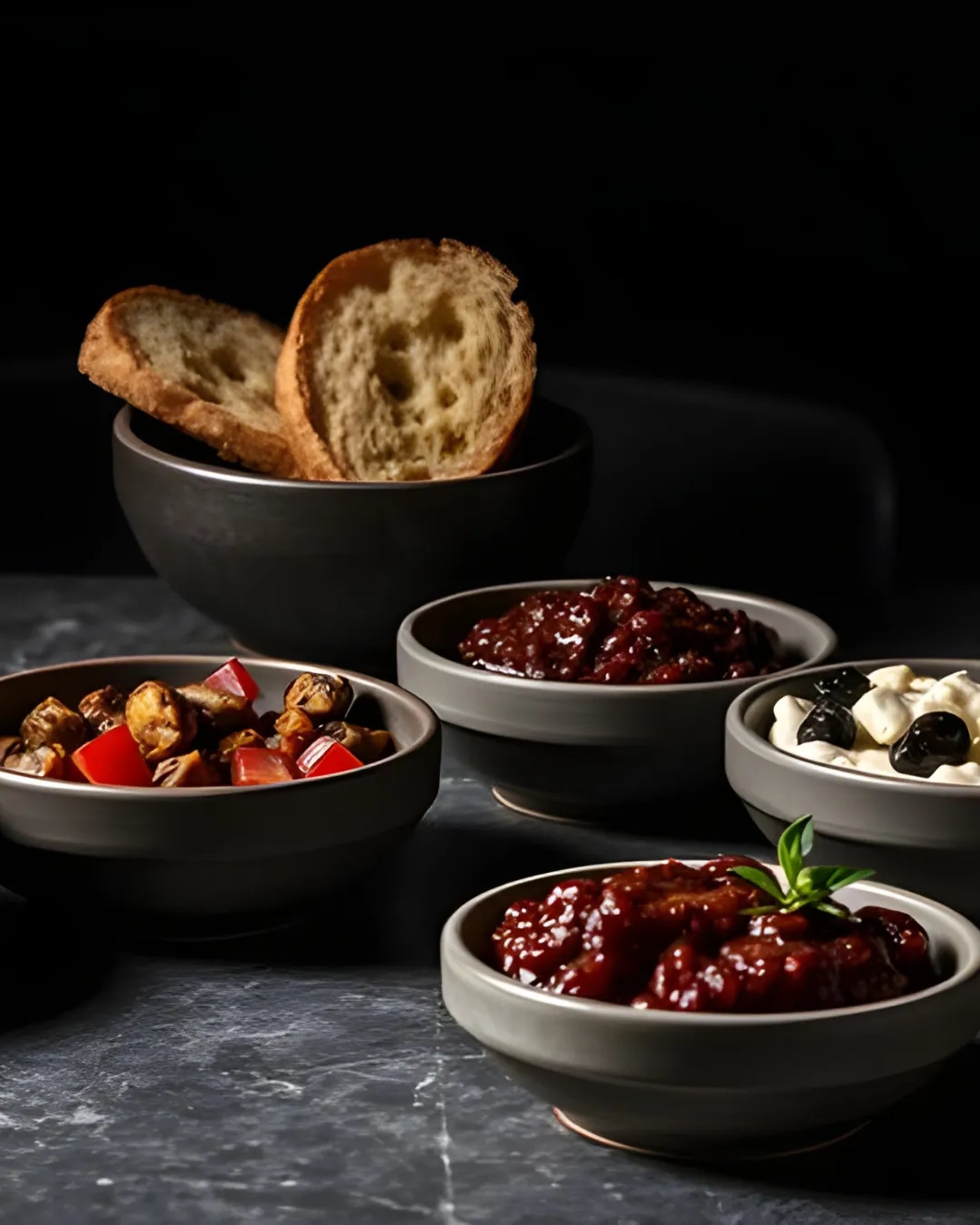 Griechische Spezialitäten und Dips