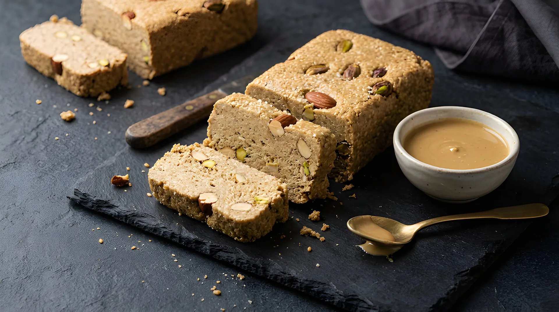 Griechisches Tahini und Halva