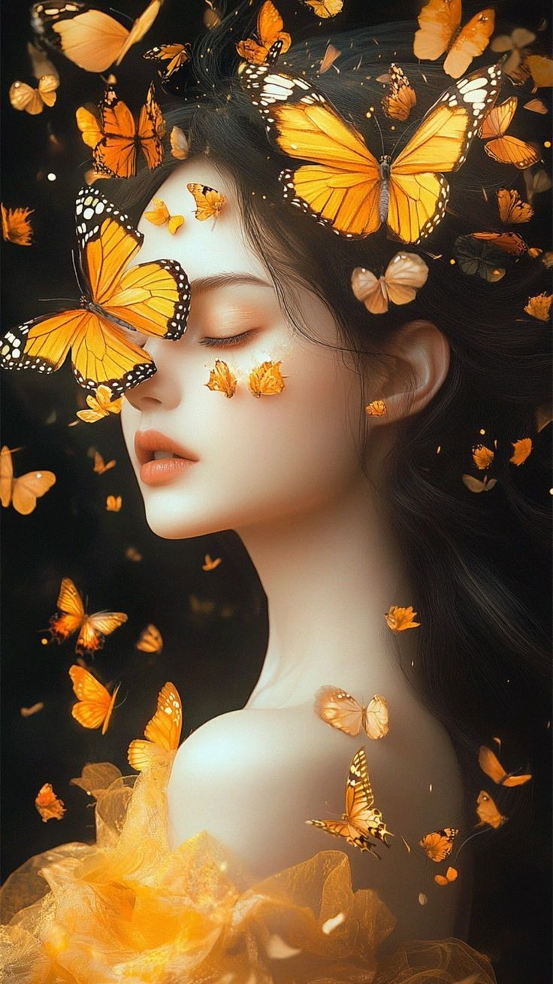 an abstract photo of a curved building with a blue sky in the background