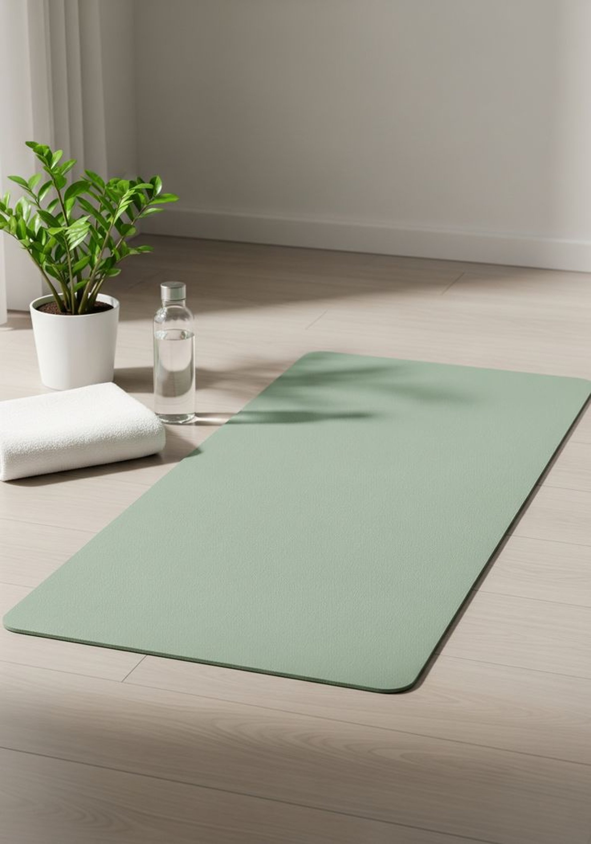 woman in white crop-top and black leggings doing yoga