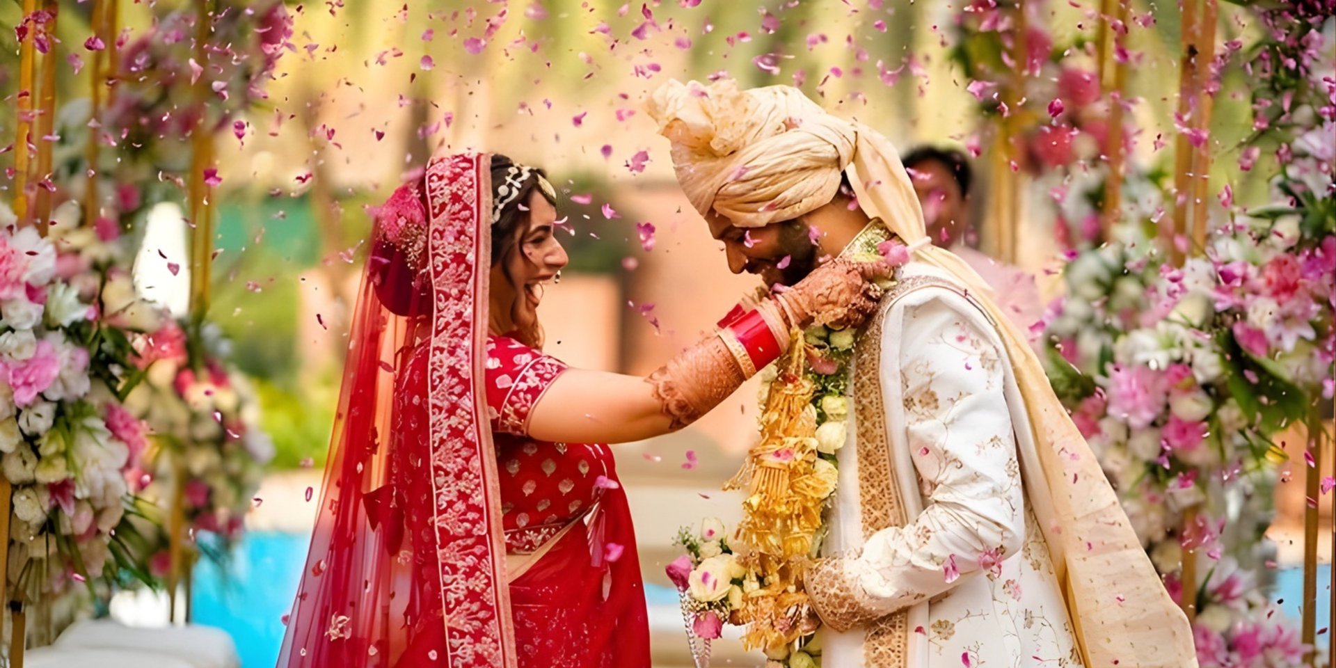 an abstract photo of a curved building with a blue sky in the background
