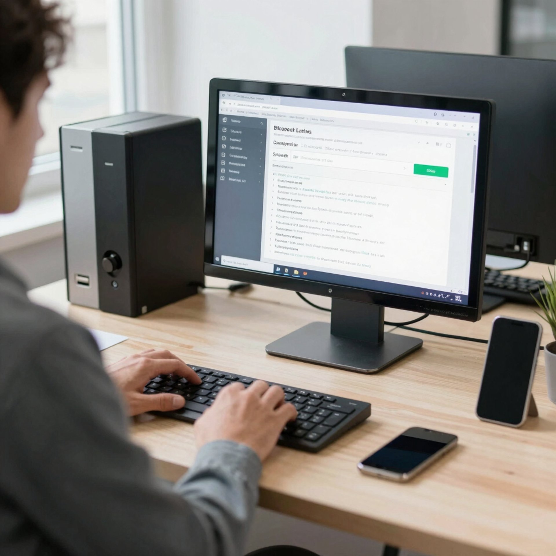gray computer monitor