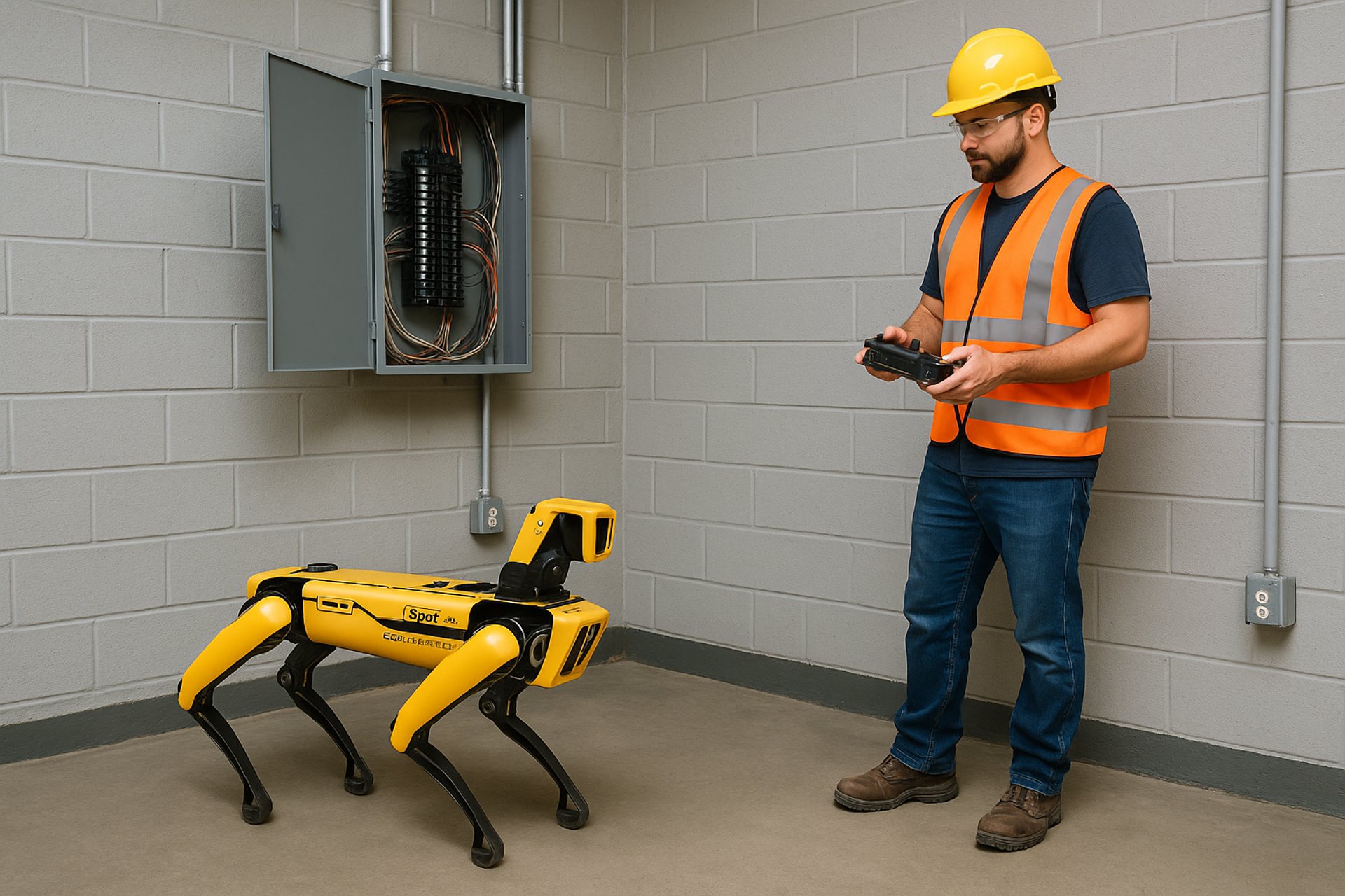an abstract photo of a curved building with a blue sky in the background