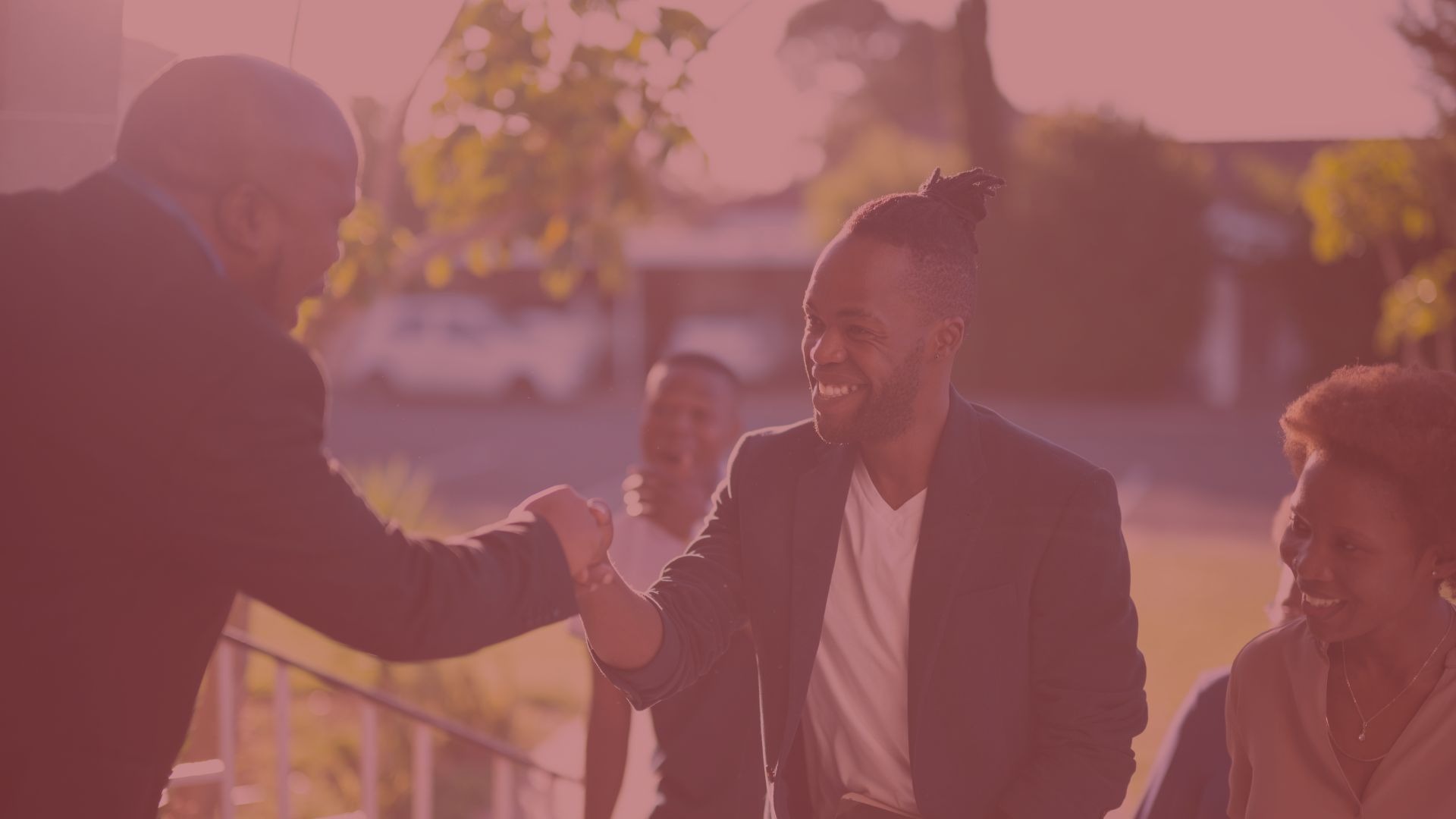 an abstract photo of a curved building with a blue sky in the background