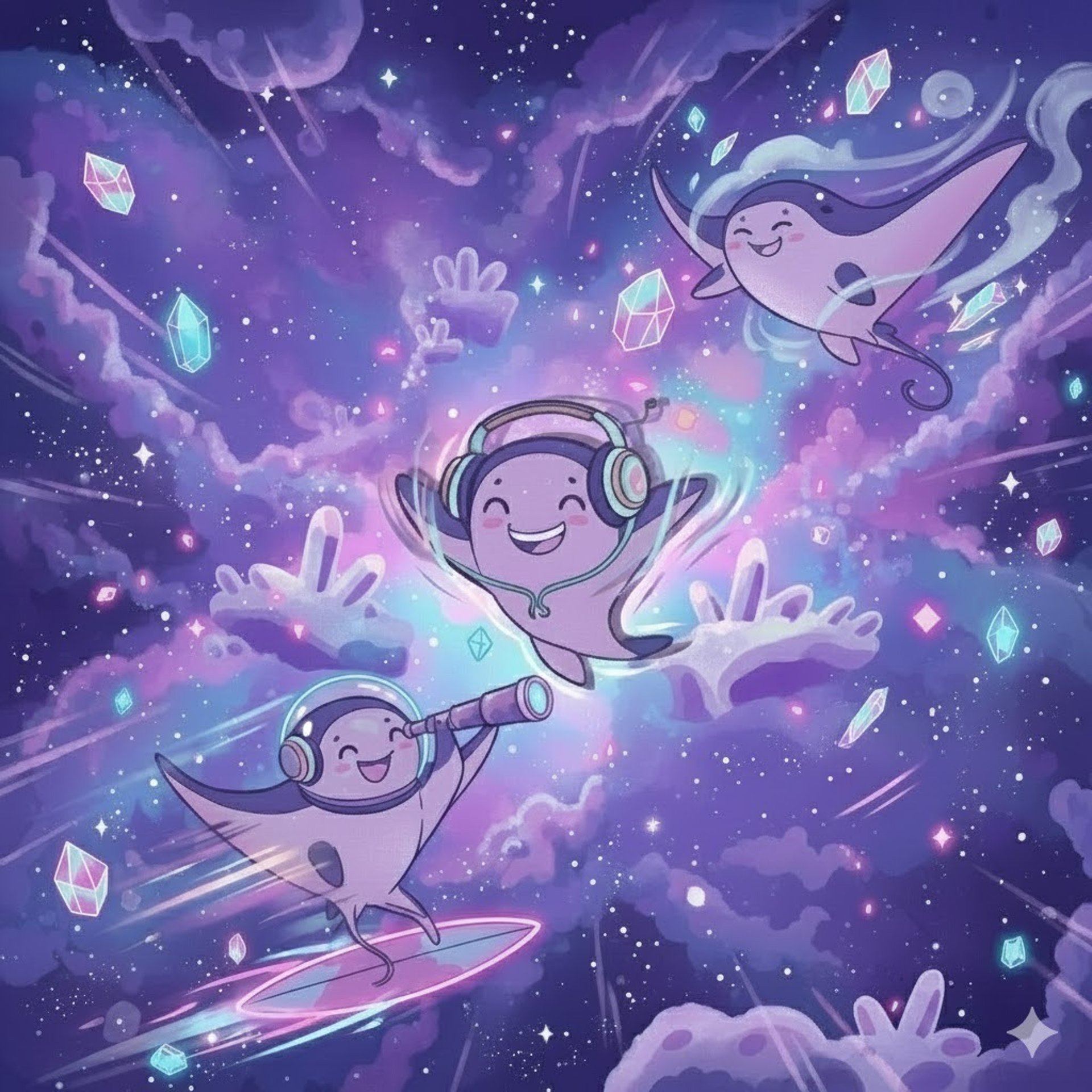 a group of people standing outside of a building at night