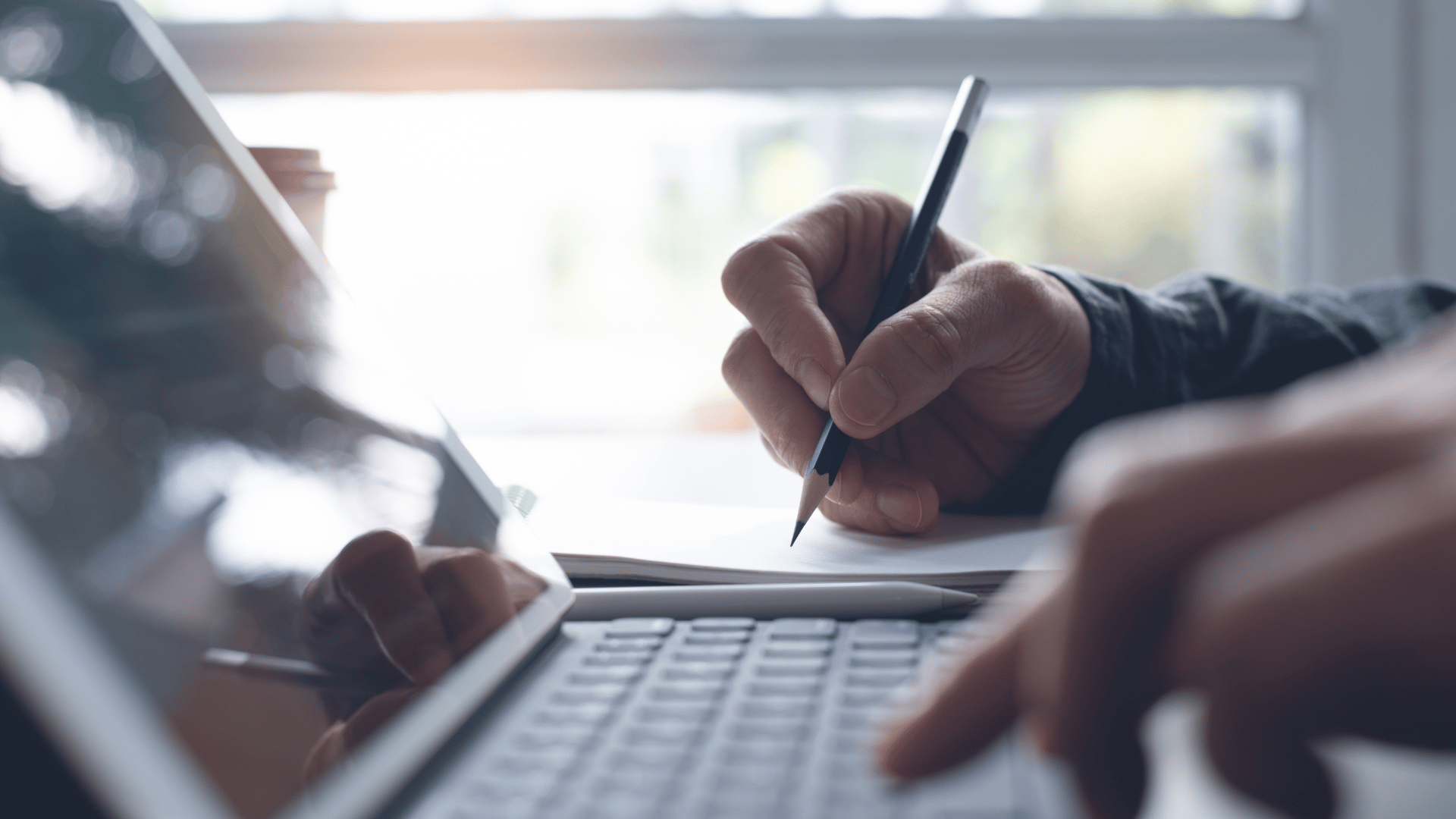 an abstract photo of a curved building with a blue sky in the background