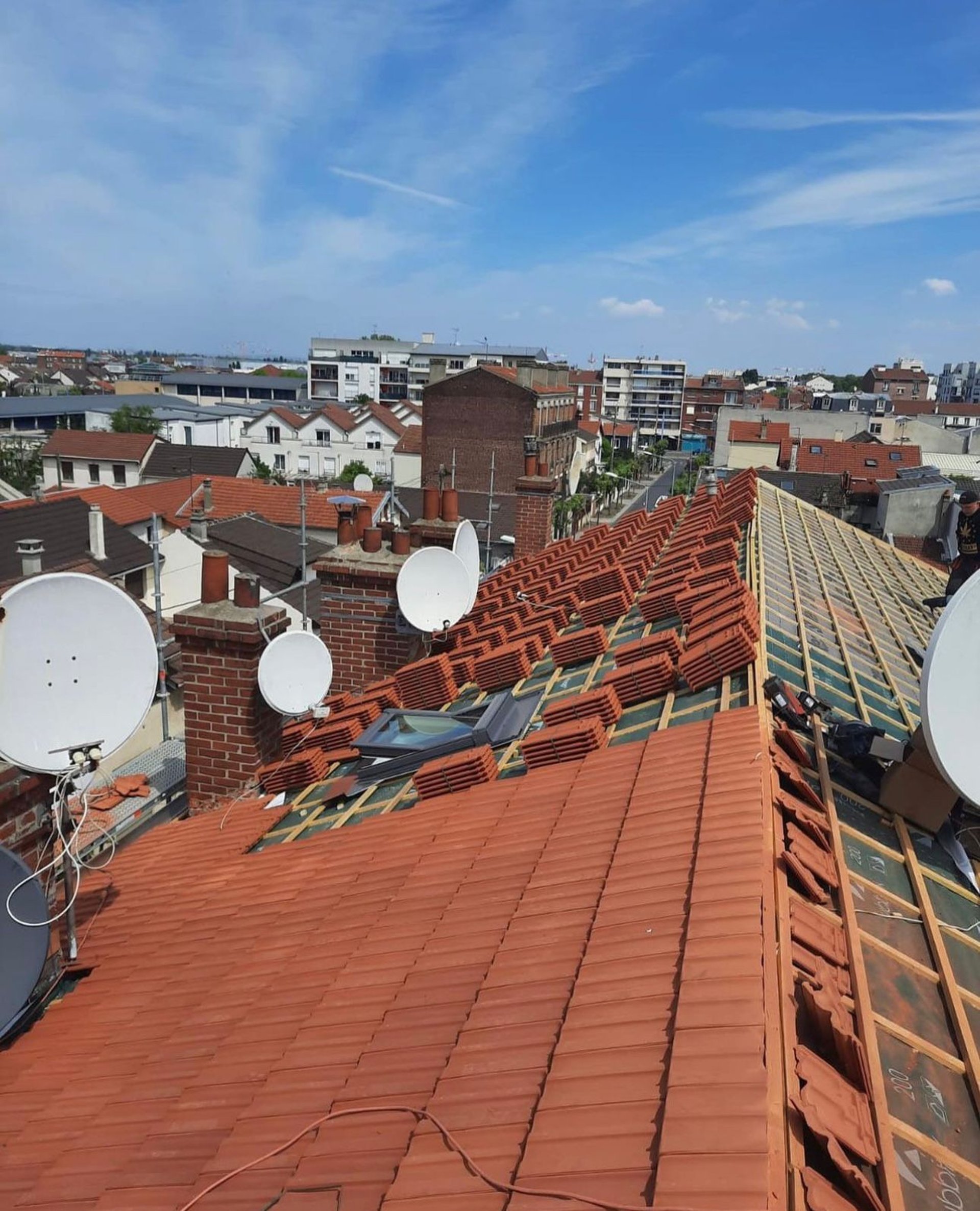 a close-up of a roof