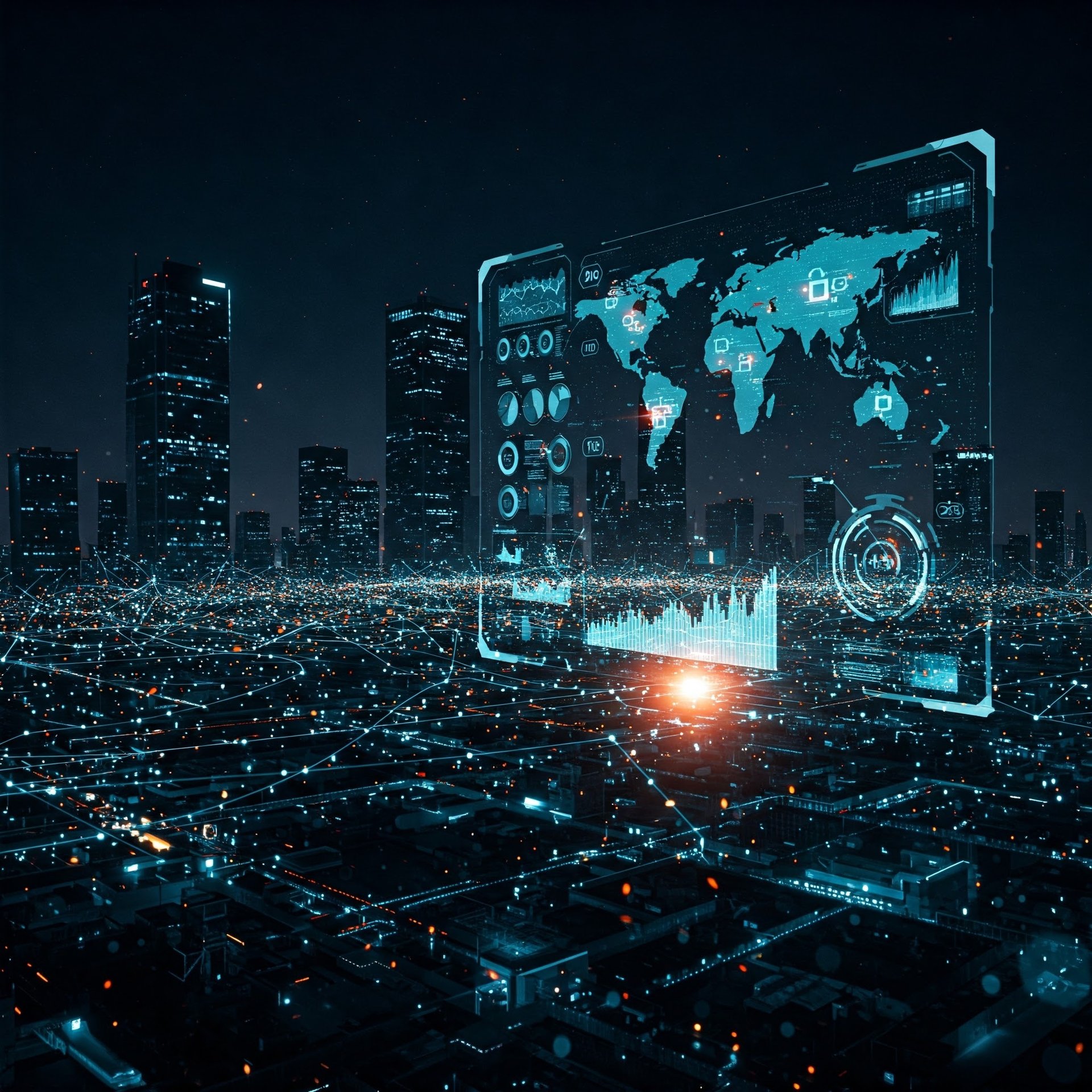 an abstract photo of a curved building with a blue sky in the background