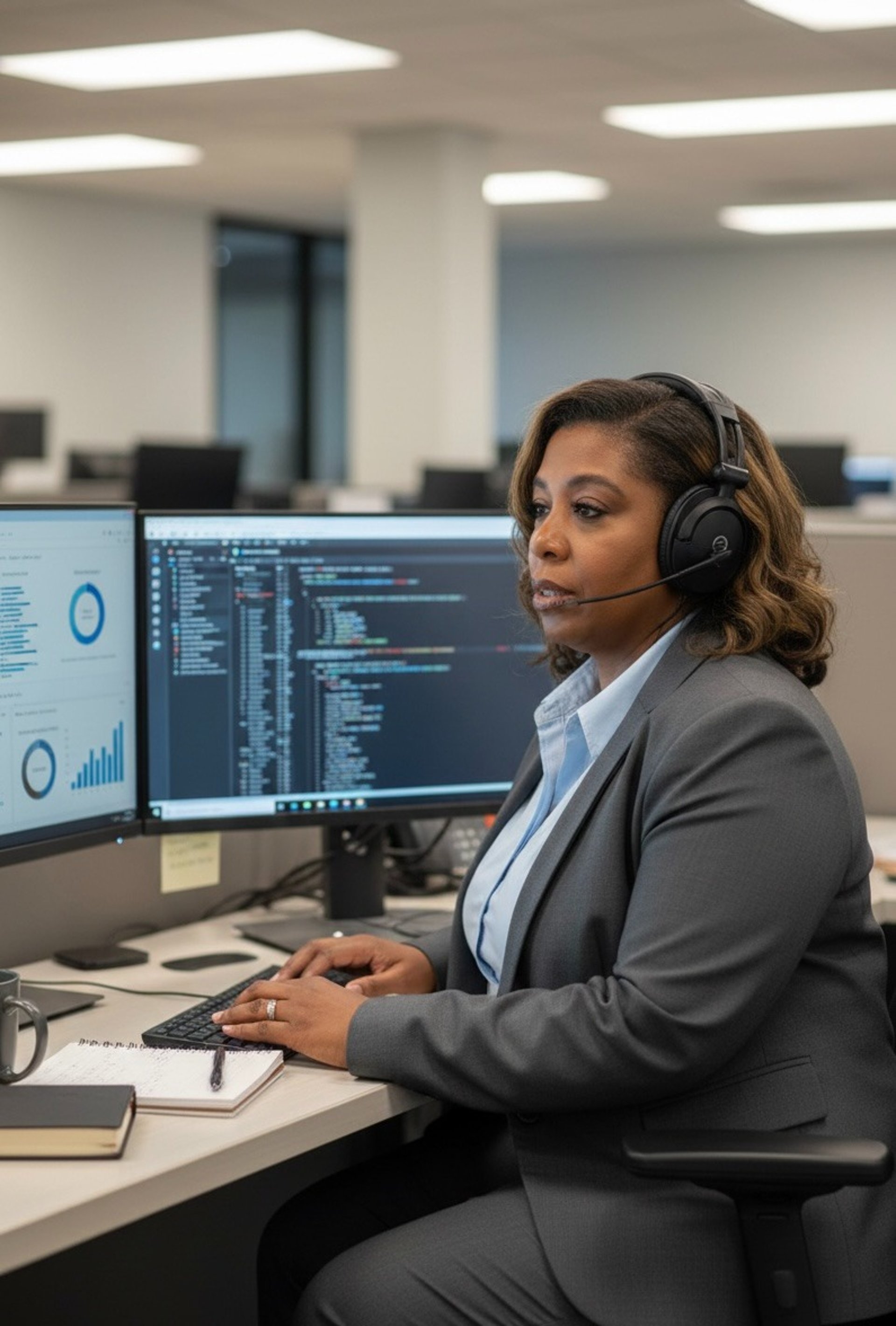 gray computer monitor