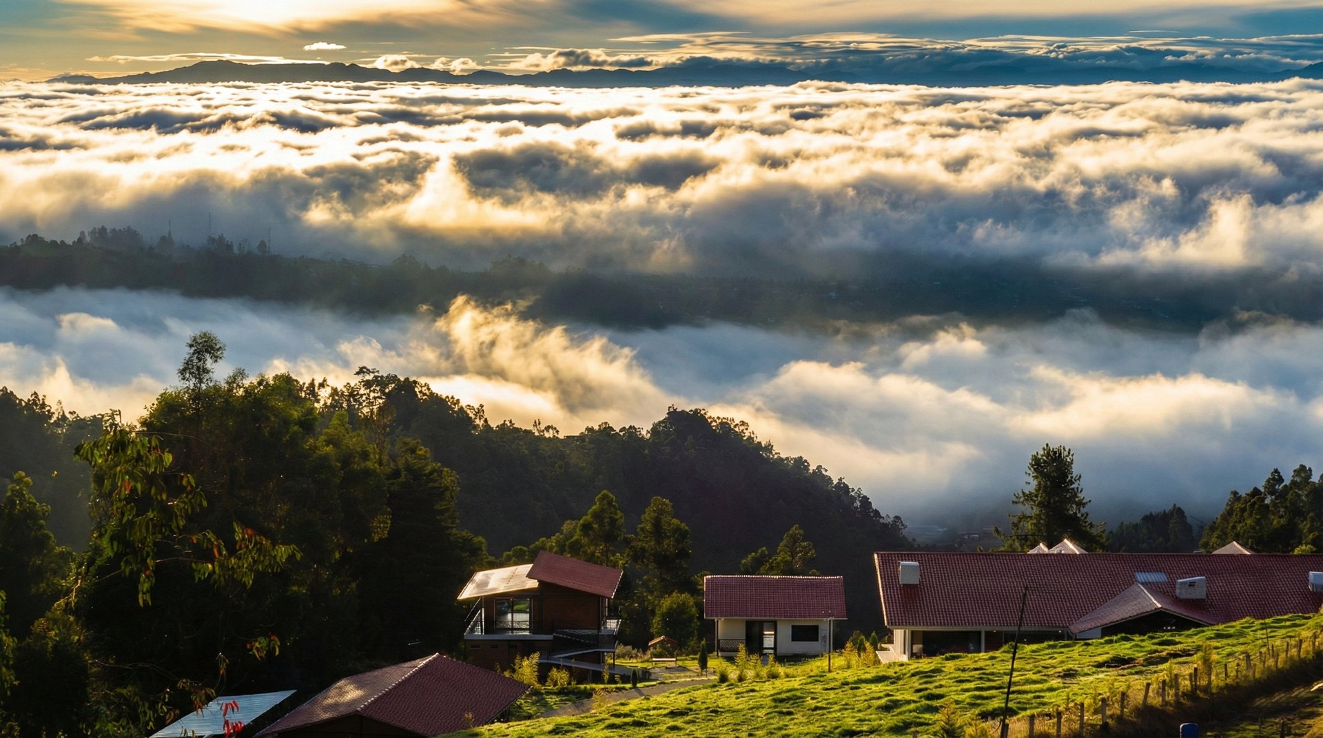 mountain range under blue sky