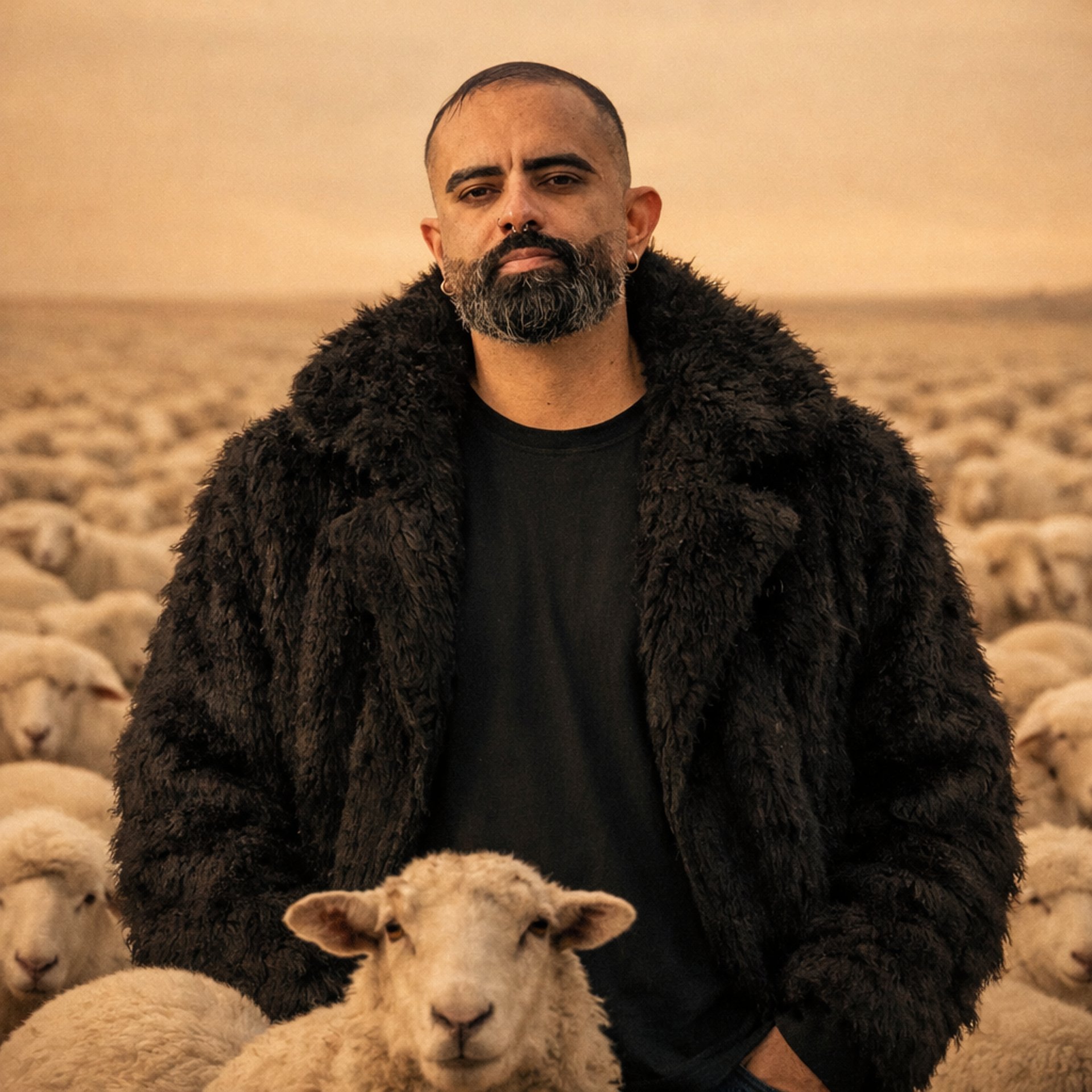 black and brown leather padded tub sofa