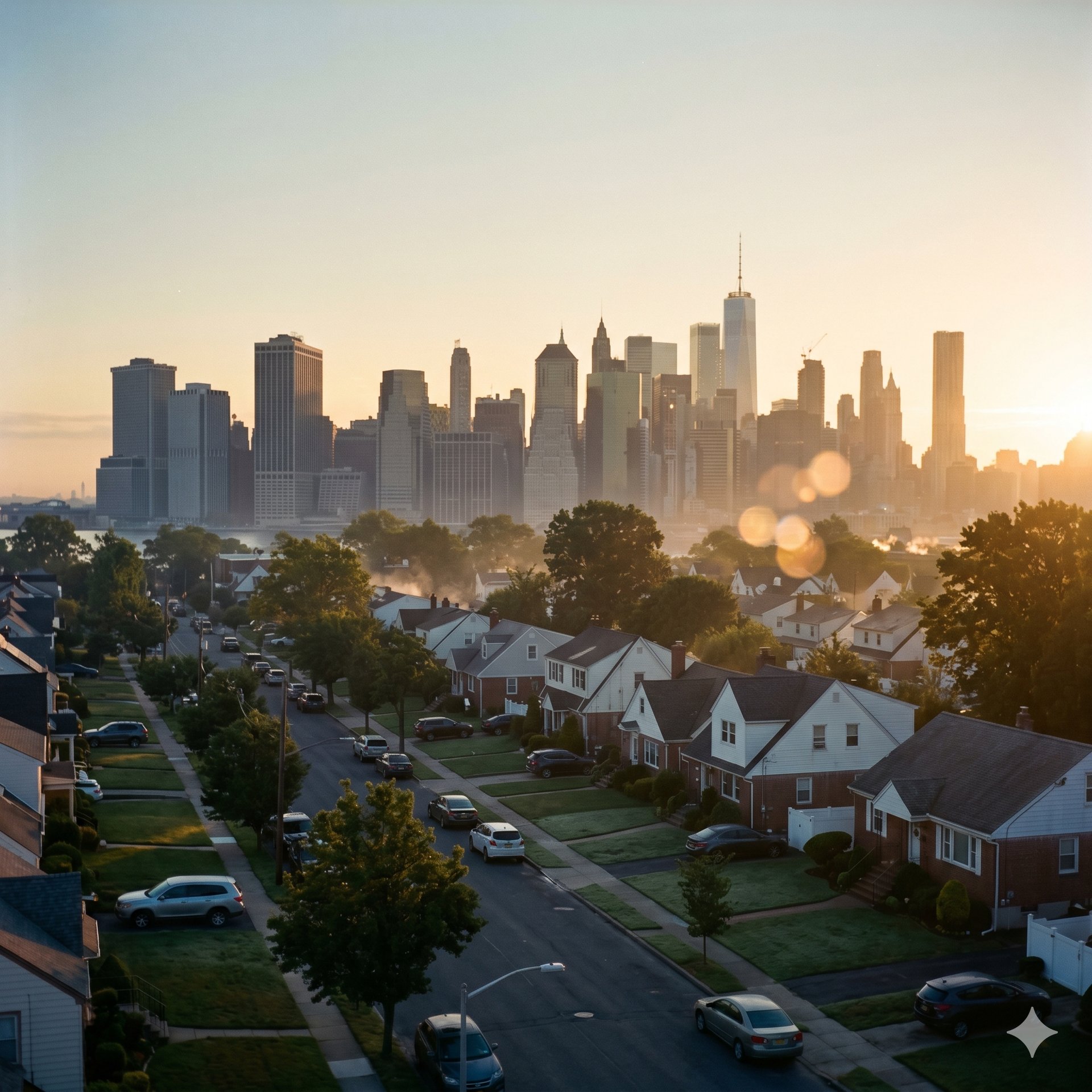 A charming tudor-style home with a beautiful yard.