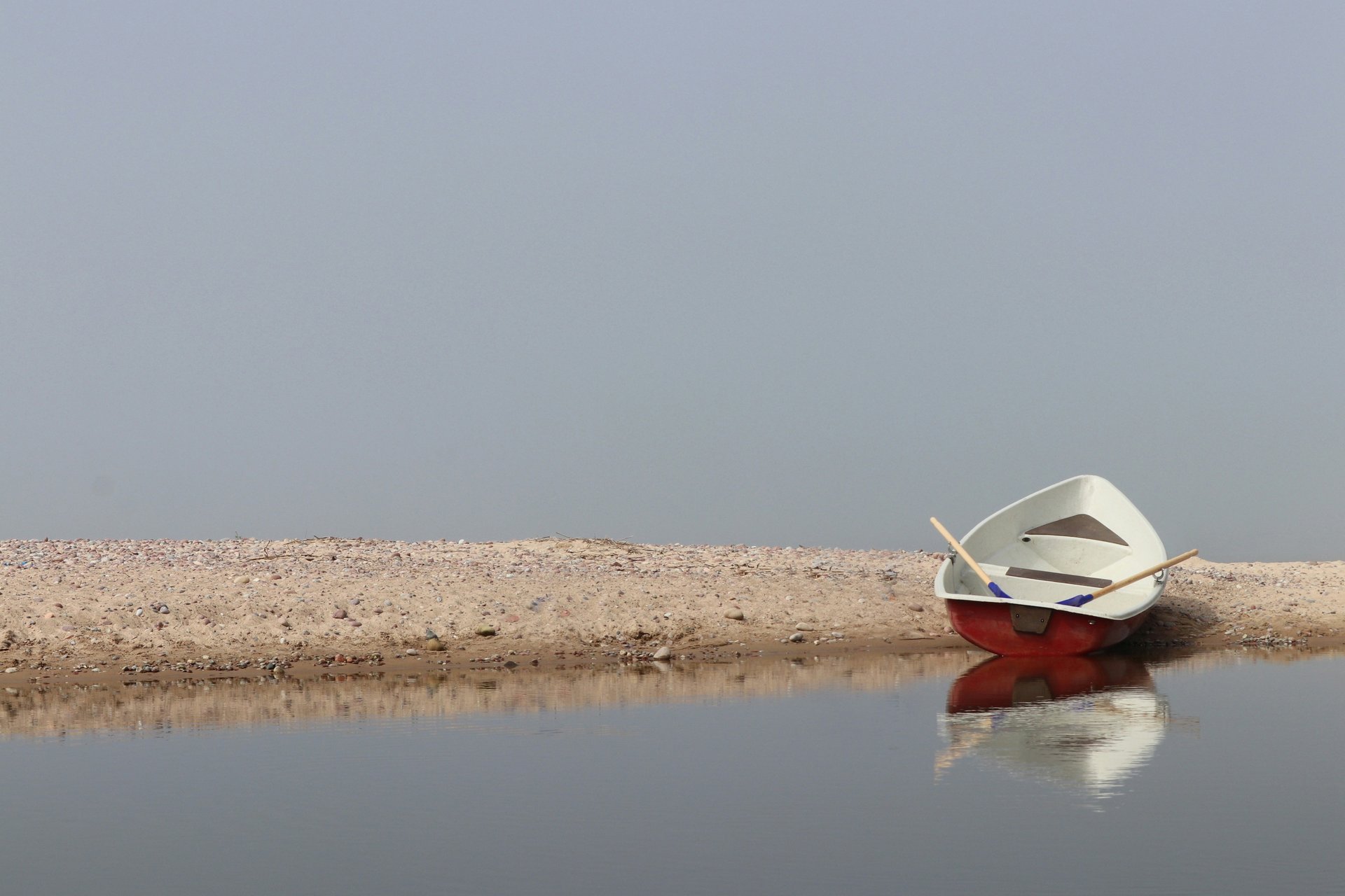 a boat that is sitting in the water